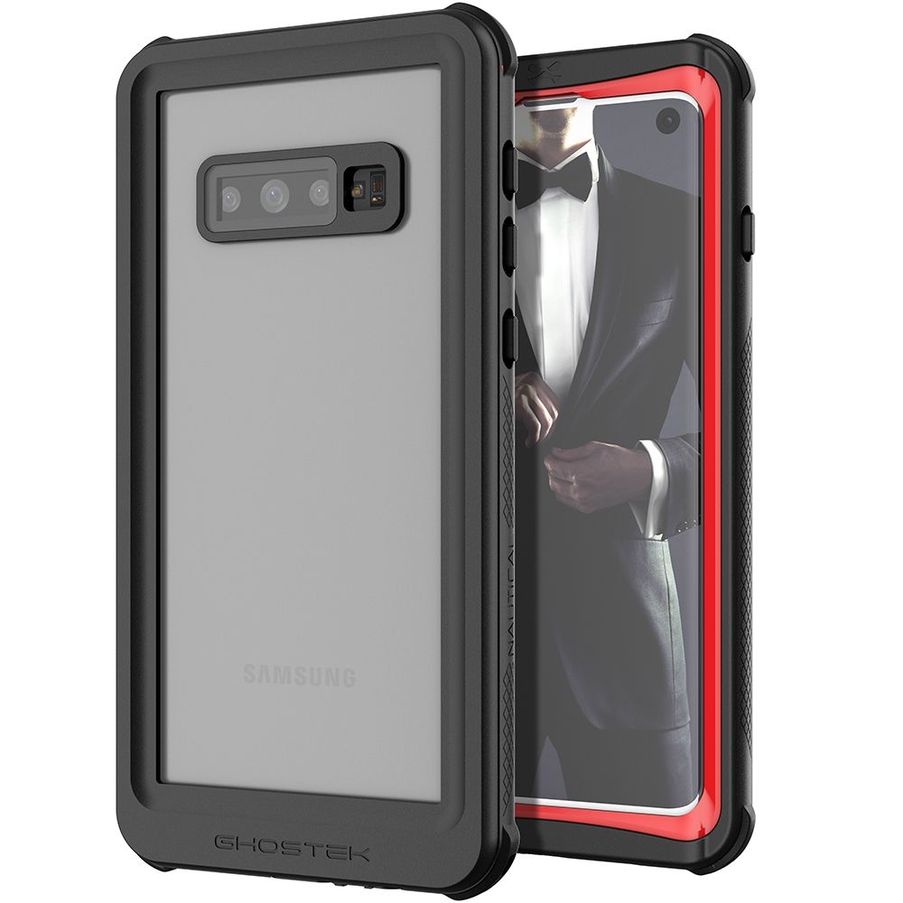 Galaxy S10 Rugged Waterproof Case | Nautical 2 Series [Red]