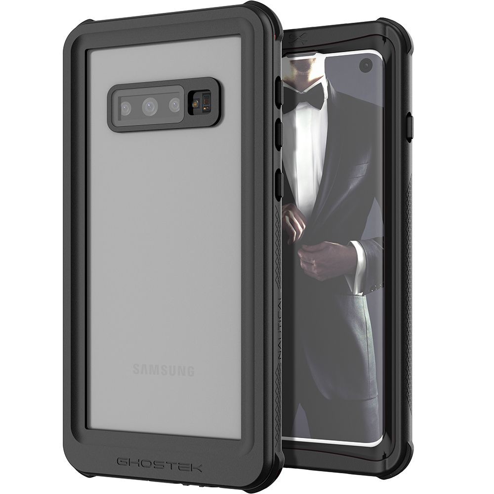 Galaxy S10 Rugged Waterproof Case | Nautical 2 Series [Black]