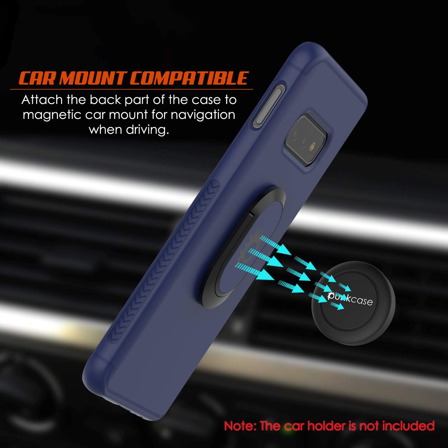 Galaxy S10e Case, Punkcase Magnetix Protective TPU Cover W/ Kickstand, Sceen Protector[Blue]