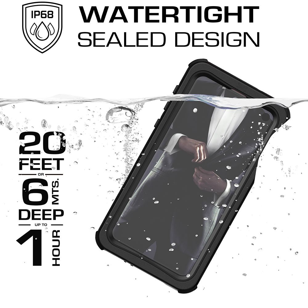 Galaxy S10e Rugged Waterproof Case | Nautical 2 Series [Black]
