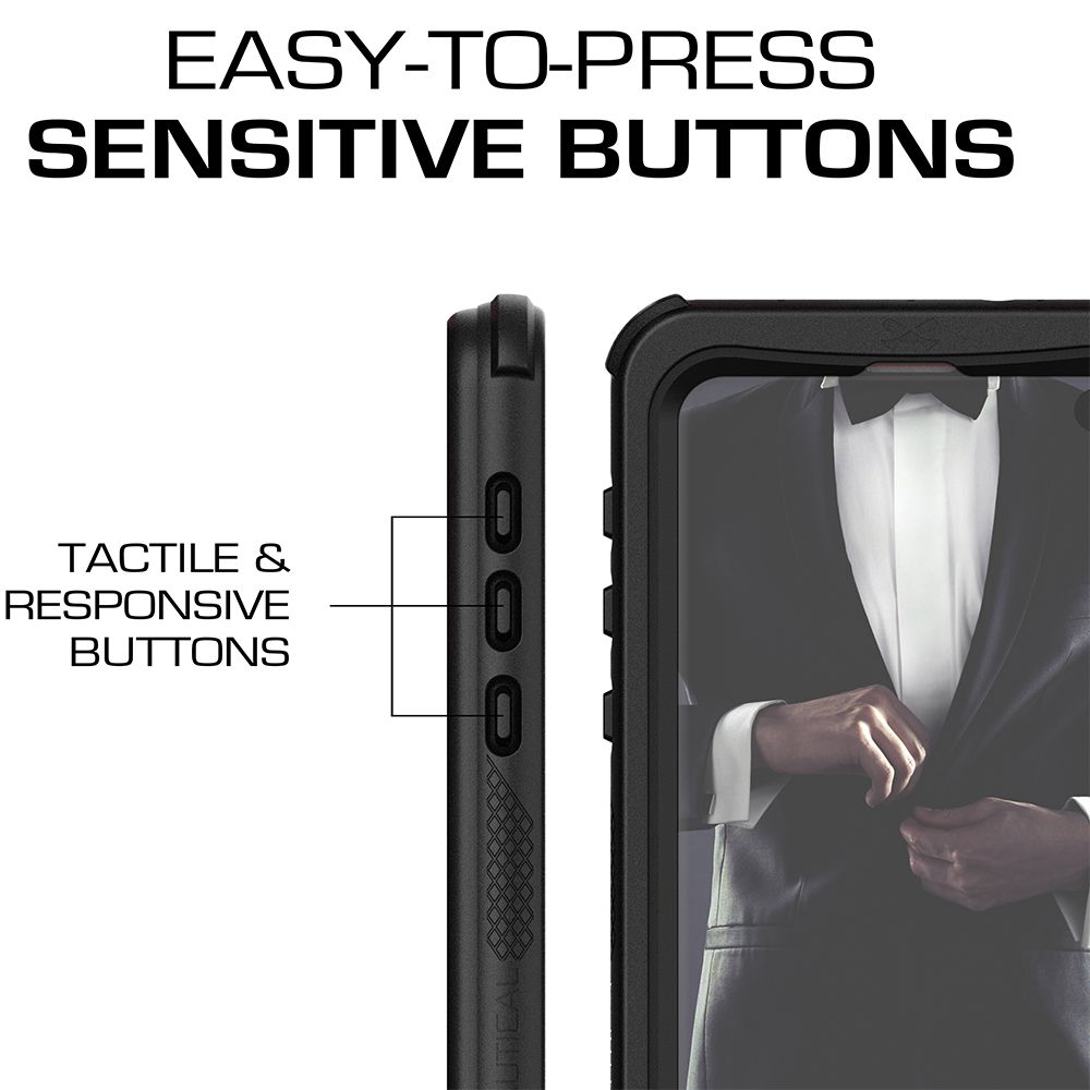 Galaxy S10e Rugged Waterproof Case | Nautical 2 Series [Black]