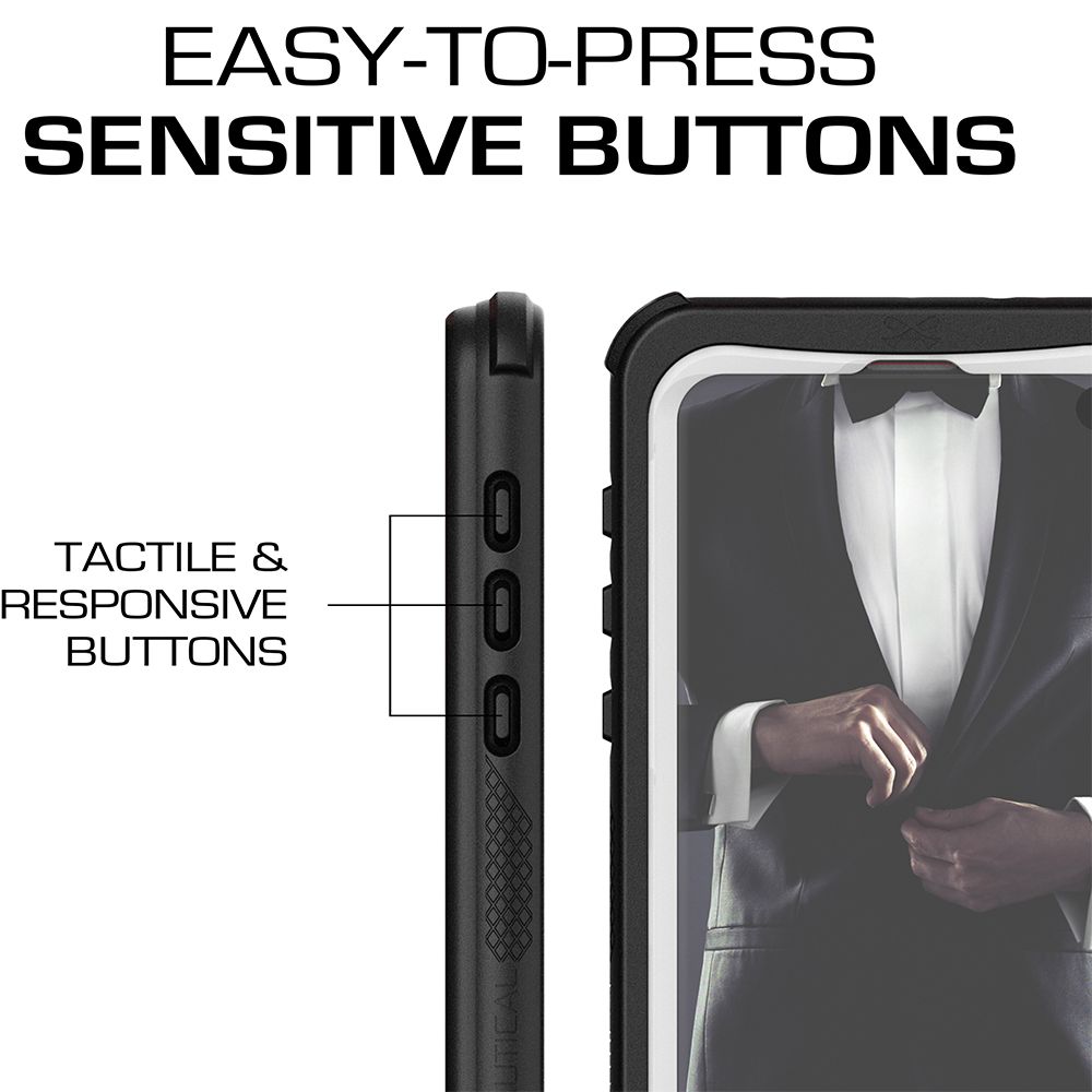 Galaxy S10e Rugged Waterproof Case | Nautical 2 Series [White]