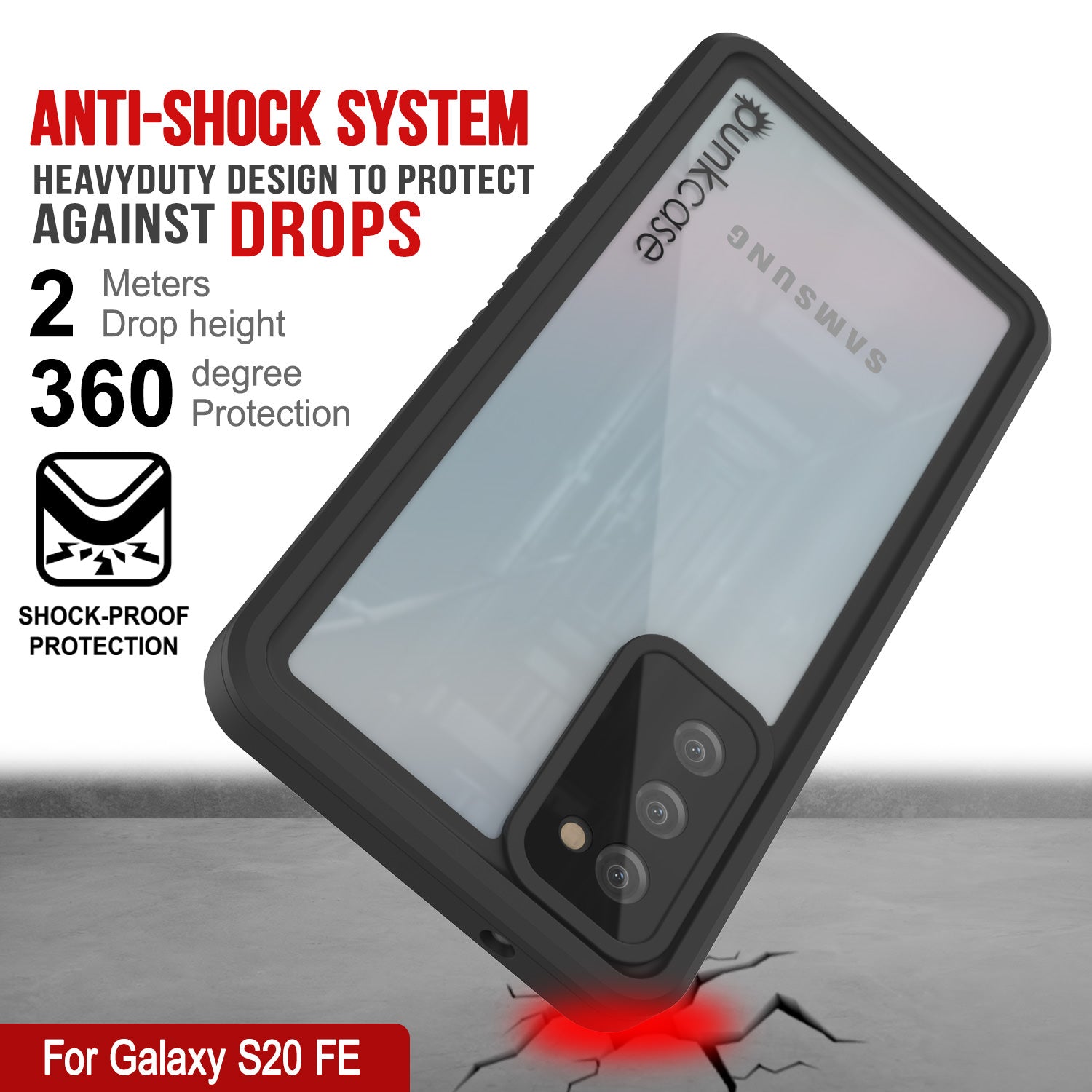 Galaxy S20 FE Water/Shock/Snowproof [Extreme Series] Slim Screen