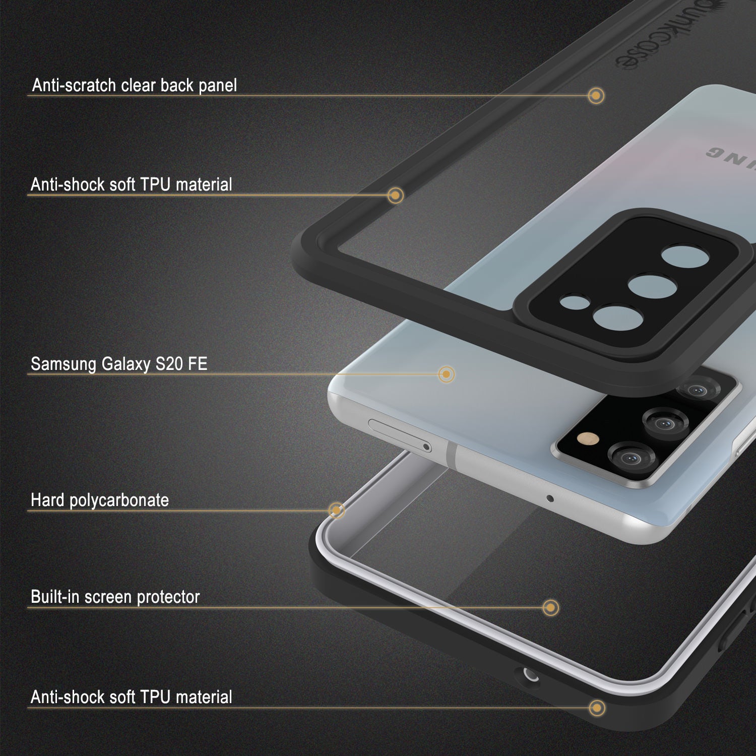 Galaxy S20 FE Water/Shock/Snow/dirt proof [Extreme Series] Punkcase Slim Case [White]