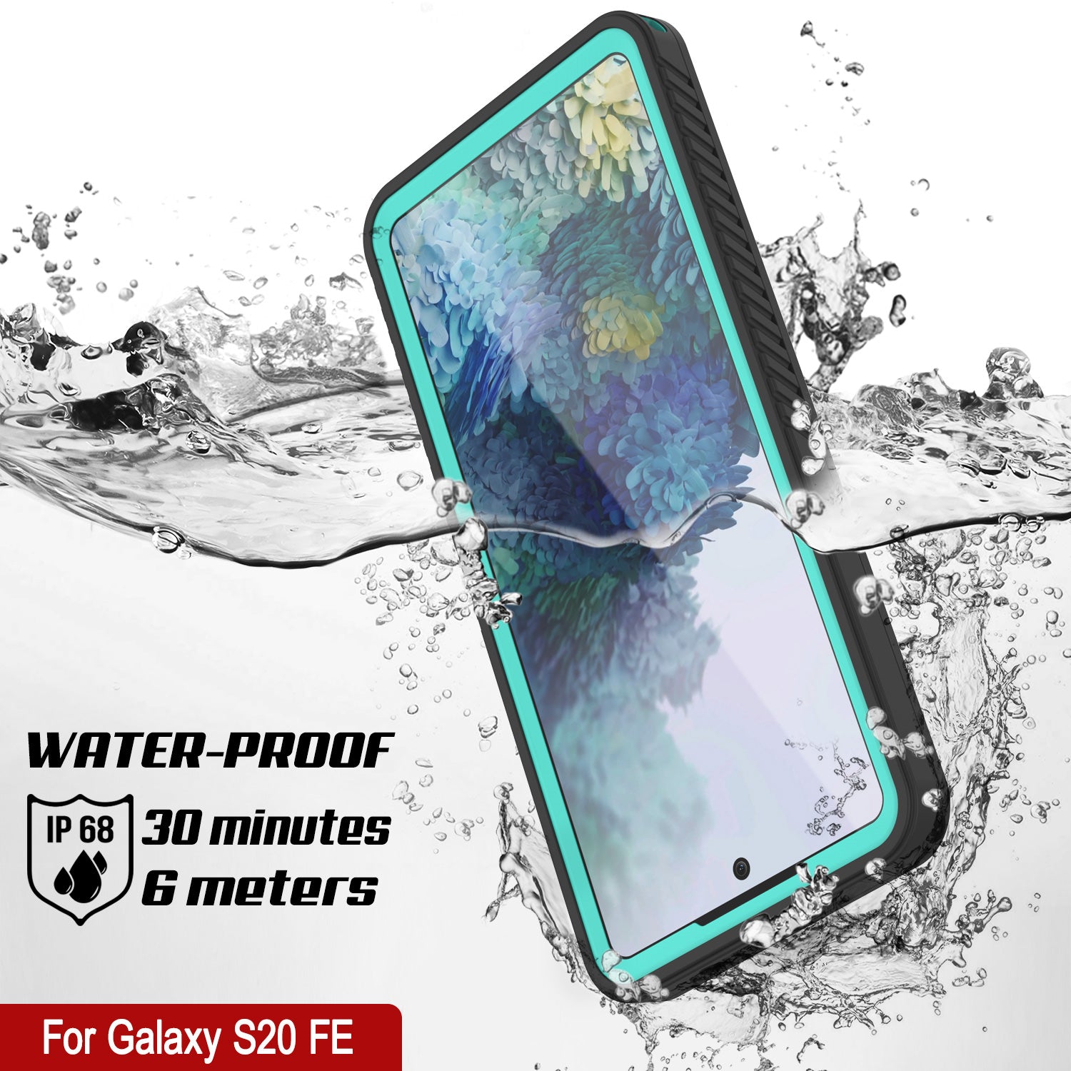 Galaxy S20 FE Water/Shock/Snowproof [Extreme Series]  Screen Protector Case [Teal]