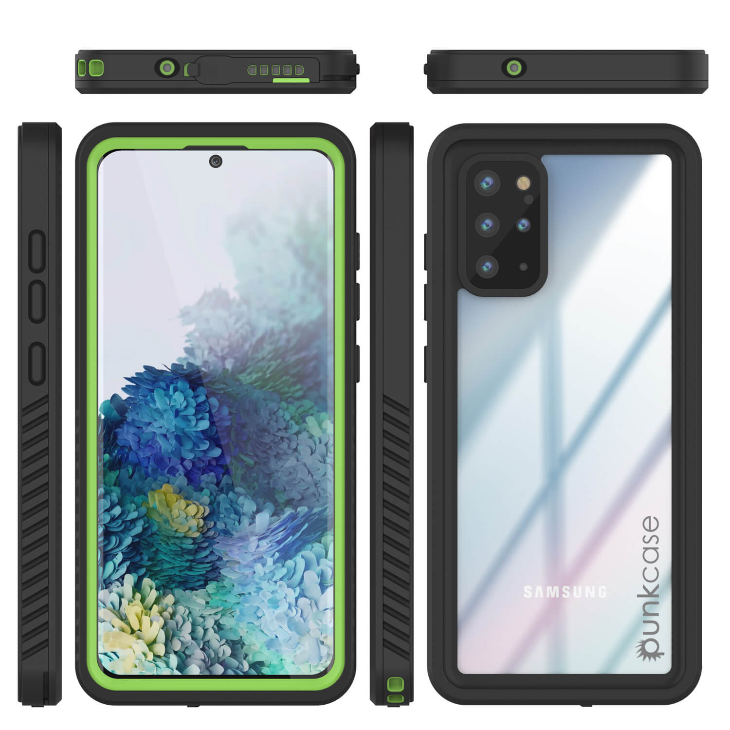Galaxy S20+ Plus Water/Shockproof [Extreme Series] Screen Protector Case [Light Green]