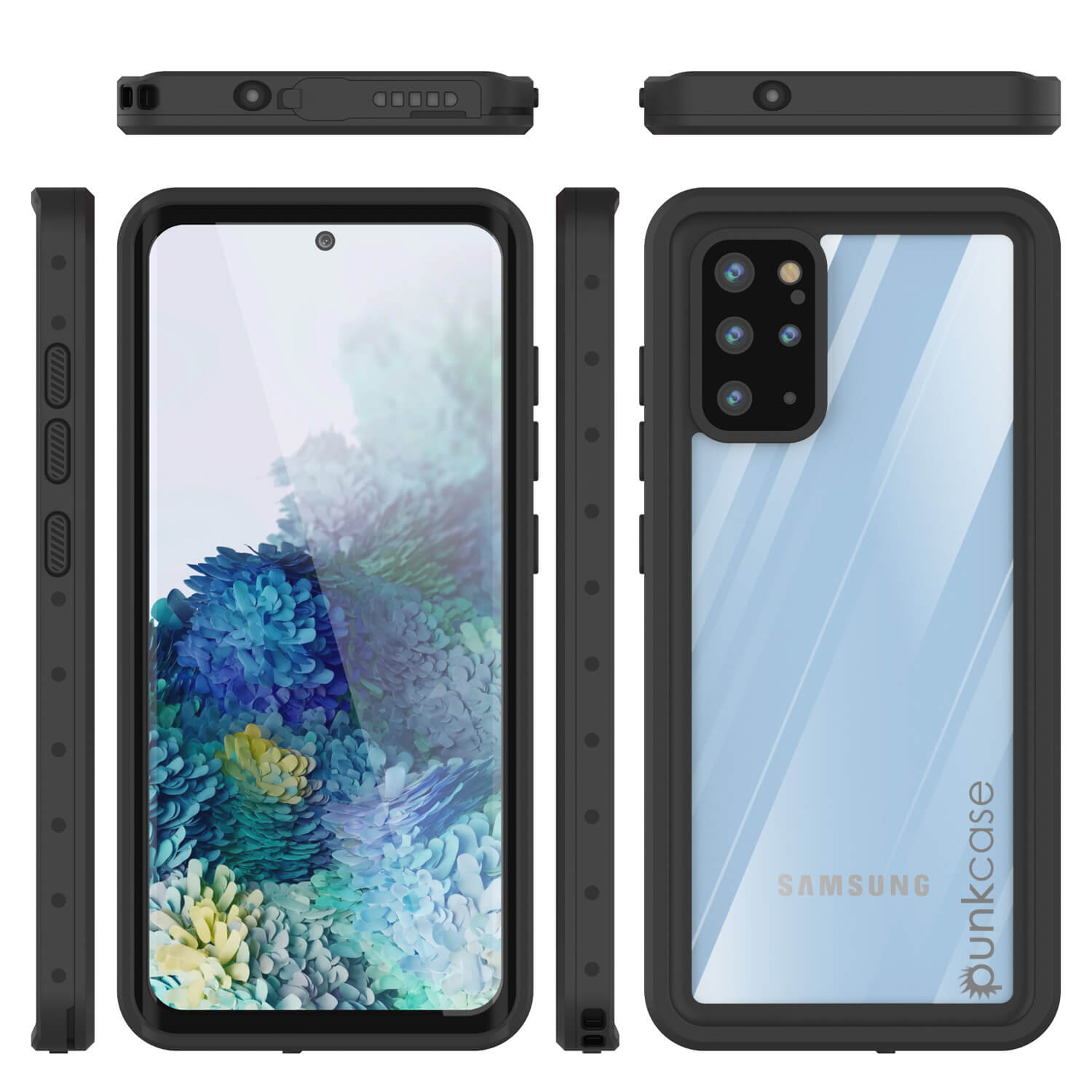 Galaxy S20+ Plus Waterproof Case PunkCase StudStar Clear Thin 6.6ft Underwater IP68 Shock/Snow Proof
