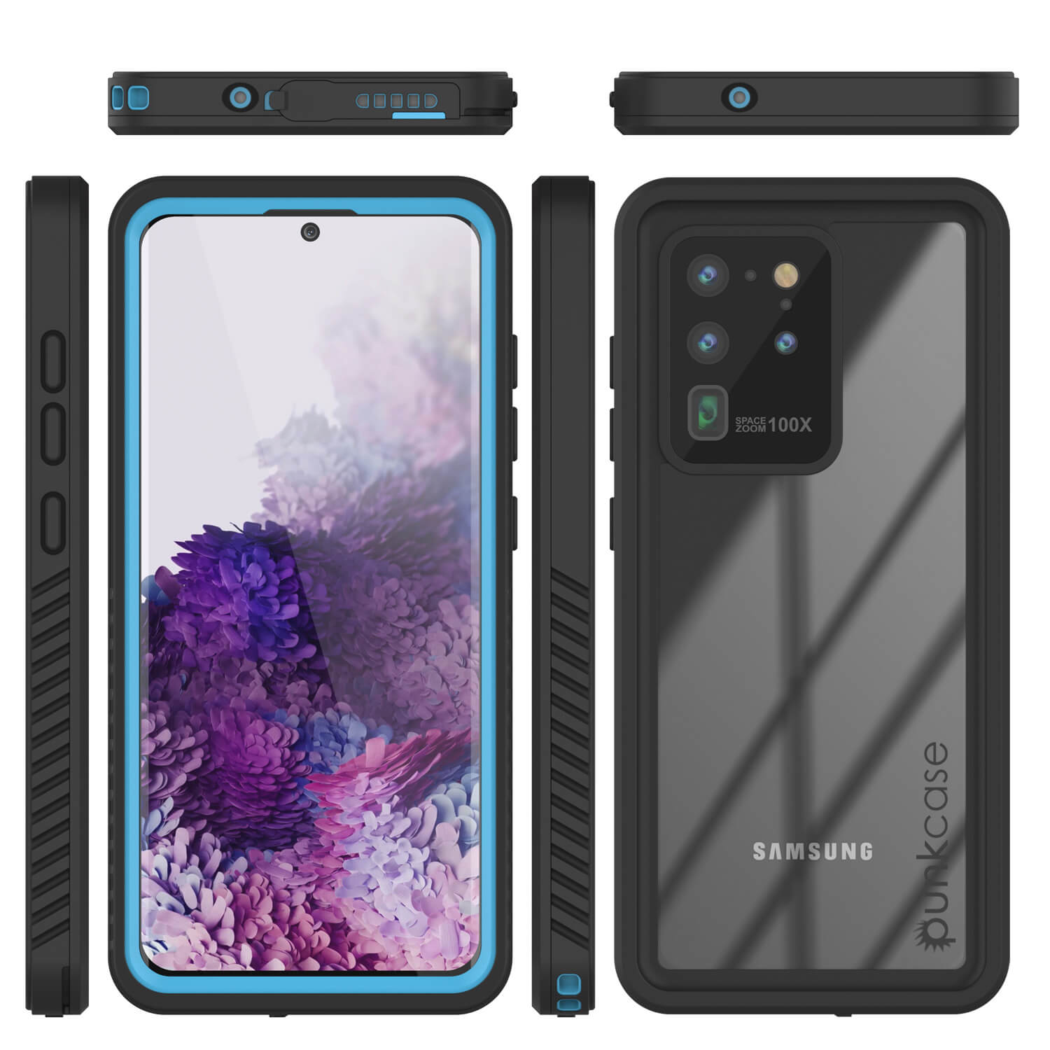 Galaxy S20 Ultra Water/Shock/Snow/dirt proof [Extreme Series] Slim Case [Light Blue]