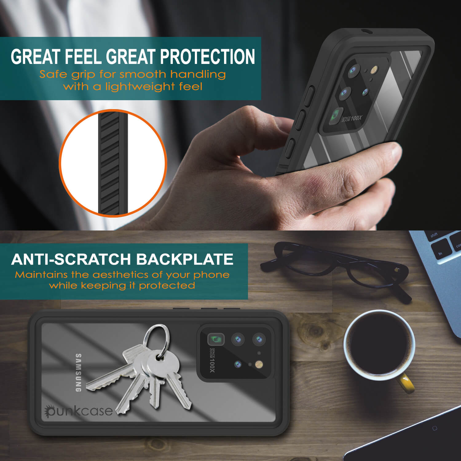 Galaxy S20 Ultra Water/Shock/Snow/dirt proof [Extreme Series] Slim Case [Light Blue]