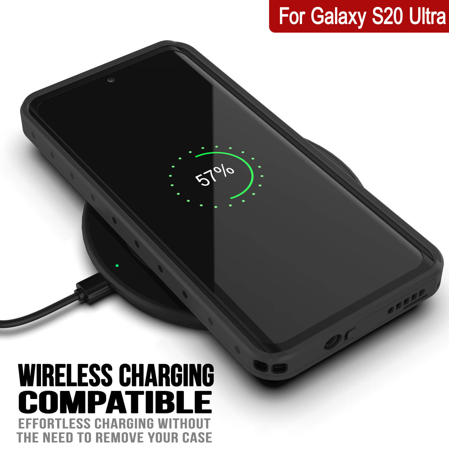 Galaxy S20 Ultra Waterproof Case PunkCase StudStar Clear Thin 6.6ft Underwater IP68 Shock/Snow Proof