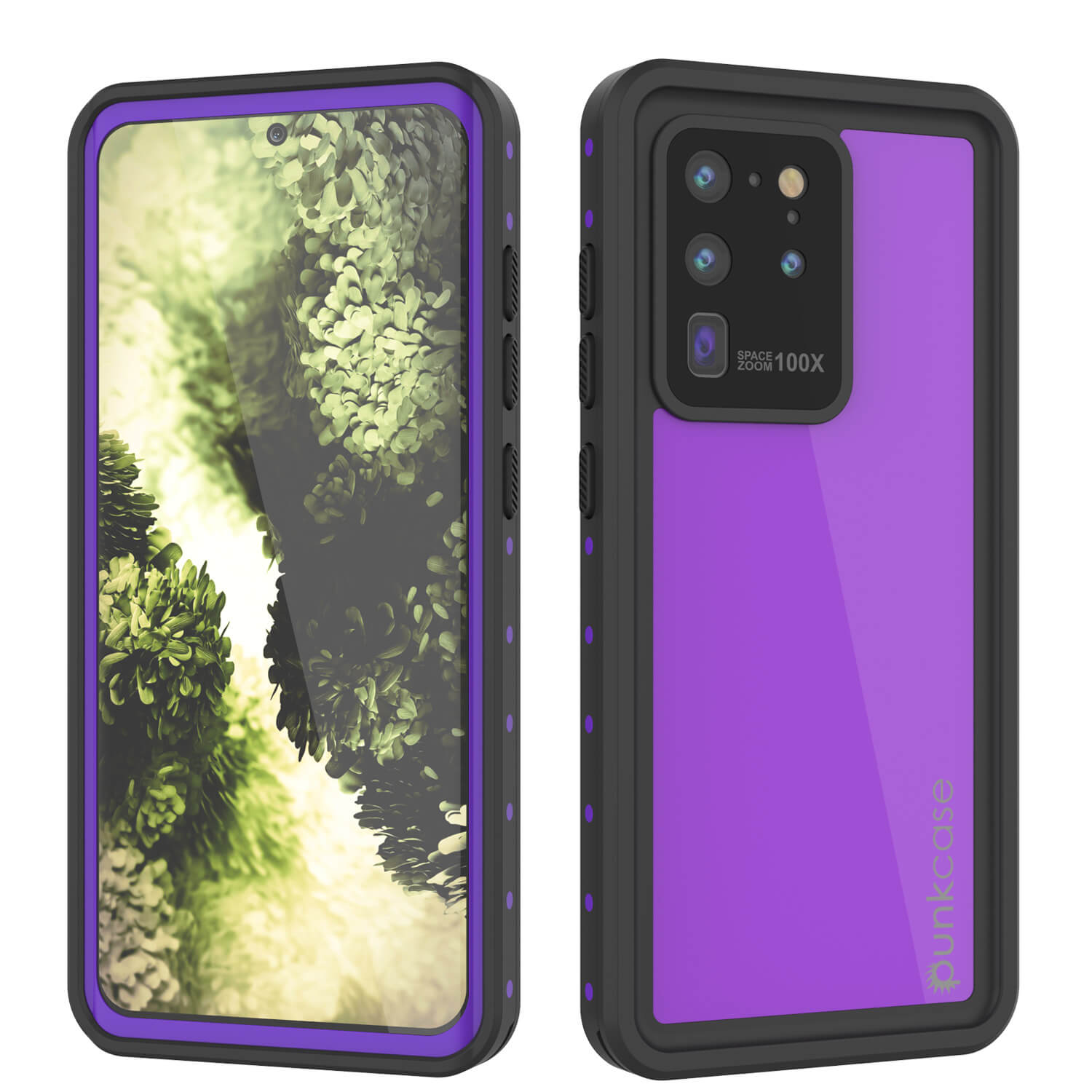 Galaxy S20 Ultra Waterproof Case PunkCase StudStar Purple Thin 6.6ft Underwater IP68 Shock/Snow Proof