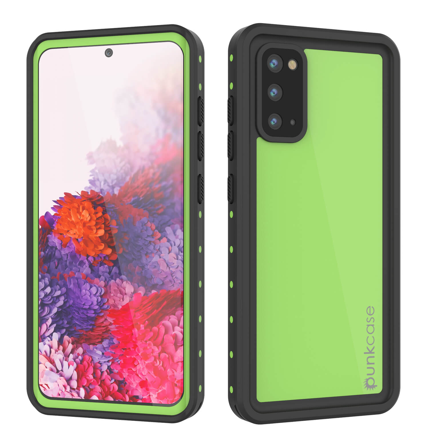 Galaxy S20 Waterproof Case PunkCase StudStar Light Green Thin
