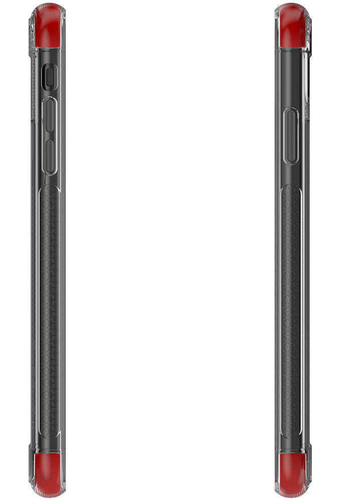 Ghostek Covert2  Series Clear Silicone Gel Case for Apple iPhone XS Max [Red]