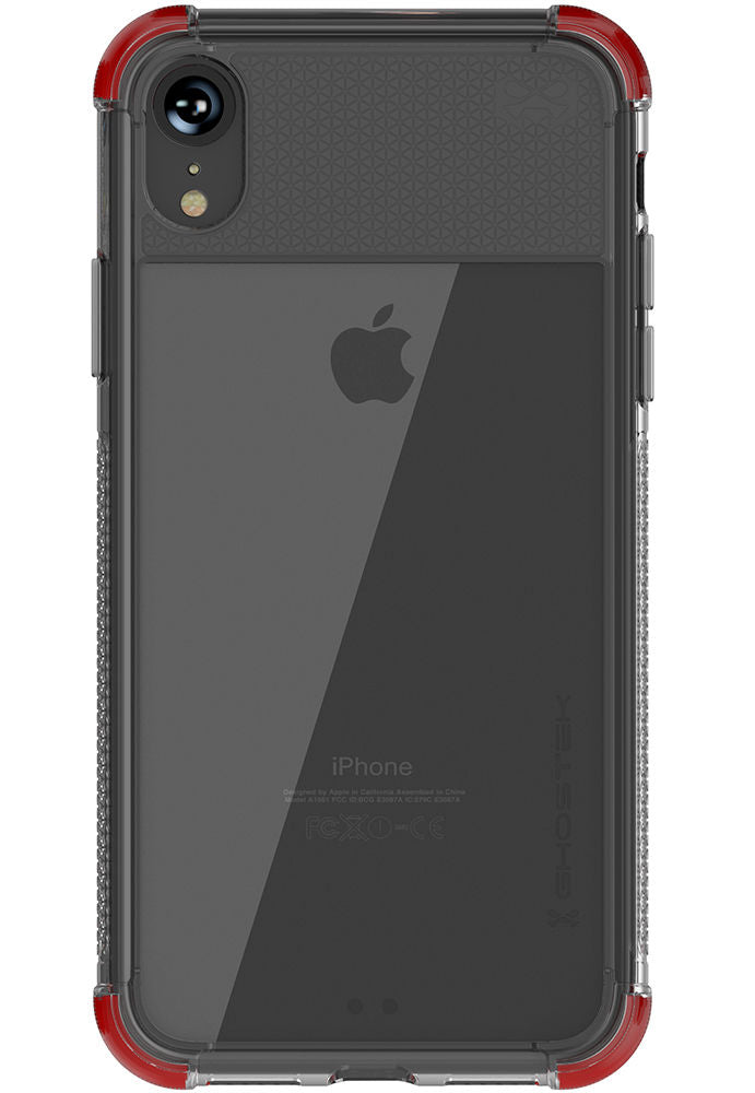 Ghostek Covert2  Series Clear Silicone Gel Case for Apple iPhone XR [Red]