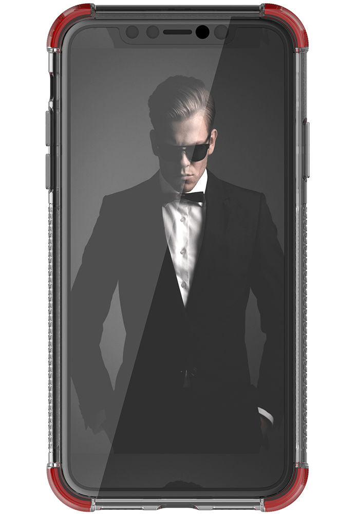 Ghostek Covert2  Series Clear Silicone Gel Case for Apple iPhone XR [Red]