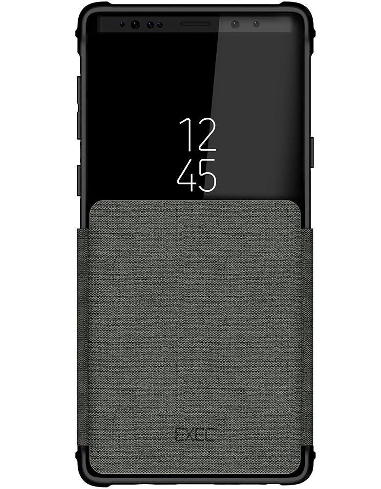Ghostek Exec 3 Series Credit Card Flip Wallet Case for Samsung Galaxy Note 9 [Grey]