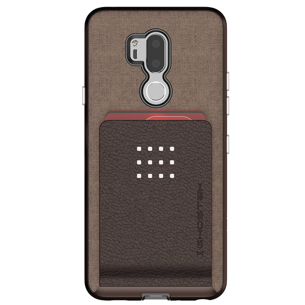 LG G7 Thinq Protective Wallet Case | Exec 2 Series [Brown]