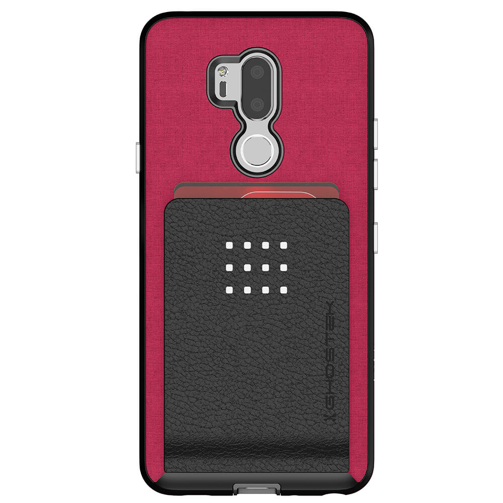 LG G7 Thinq Protective Wallet Case | Exec 2 Series [Red]