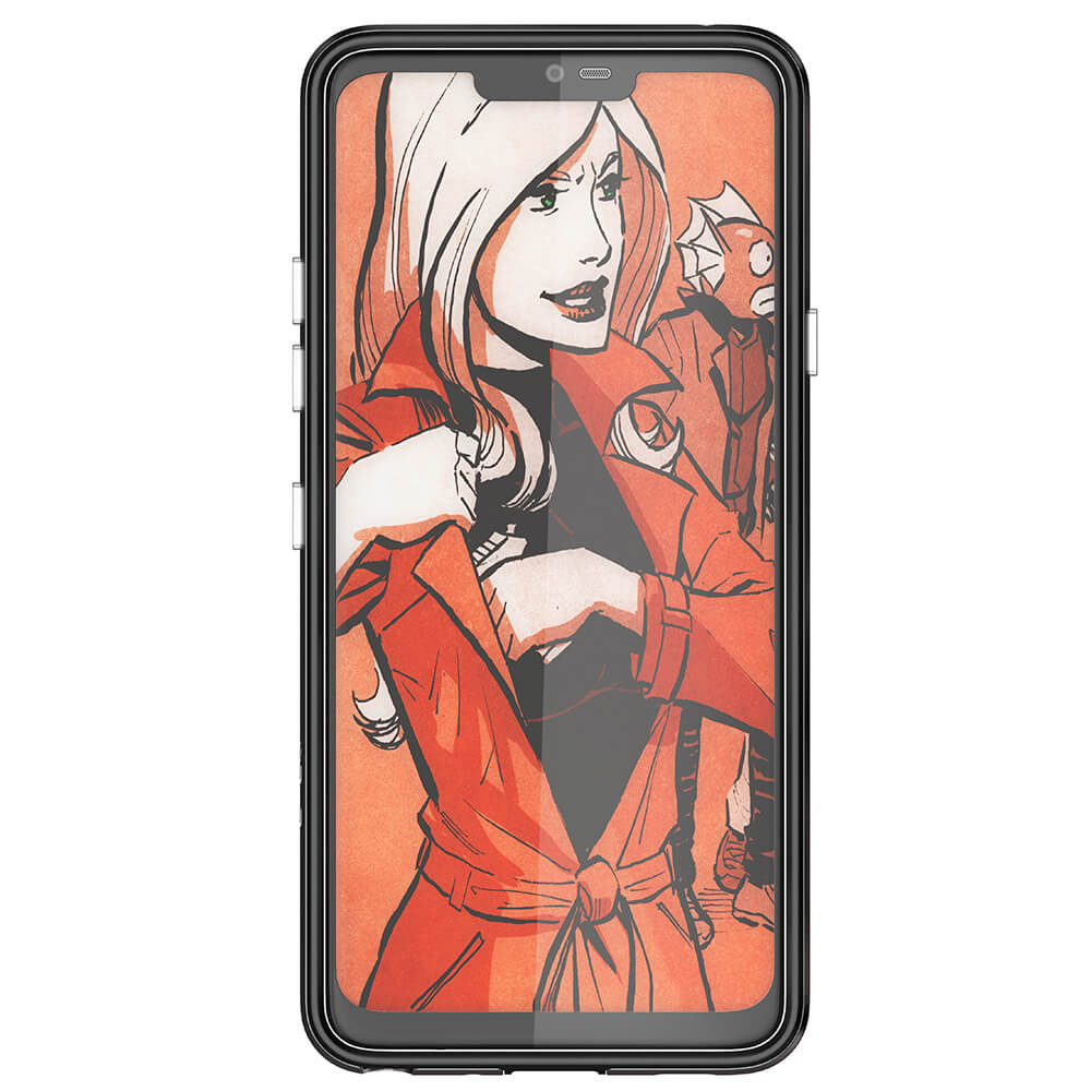 LG G7 Thinq Protective Wallet Case | Exec 2 Series [Silver]