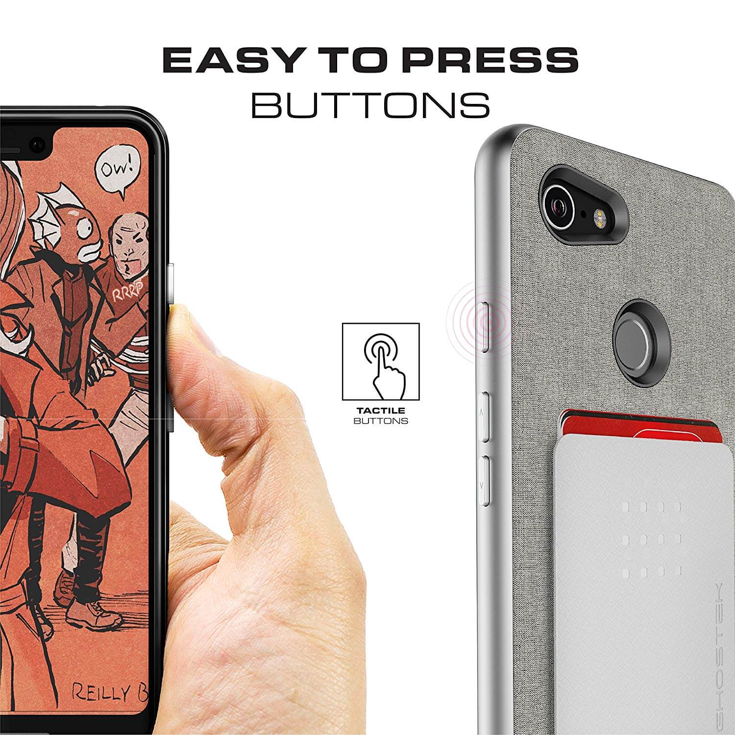 Google Pixel 3 XL Protective Wallet Case | Exec 2 Series [Brown]