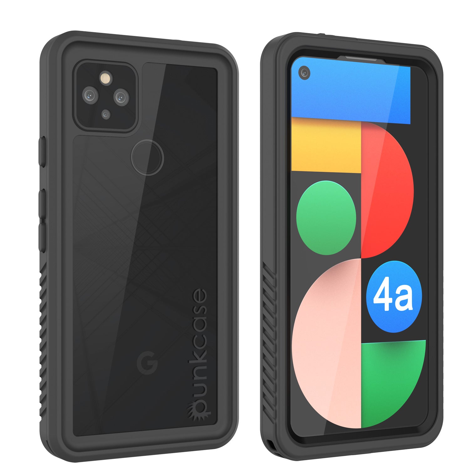 Google Pixel 4a 5G  Waterproof Case, Punkcase [Extreme Series] Armor Cover W/ Built In Screen Protector [Black]