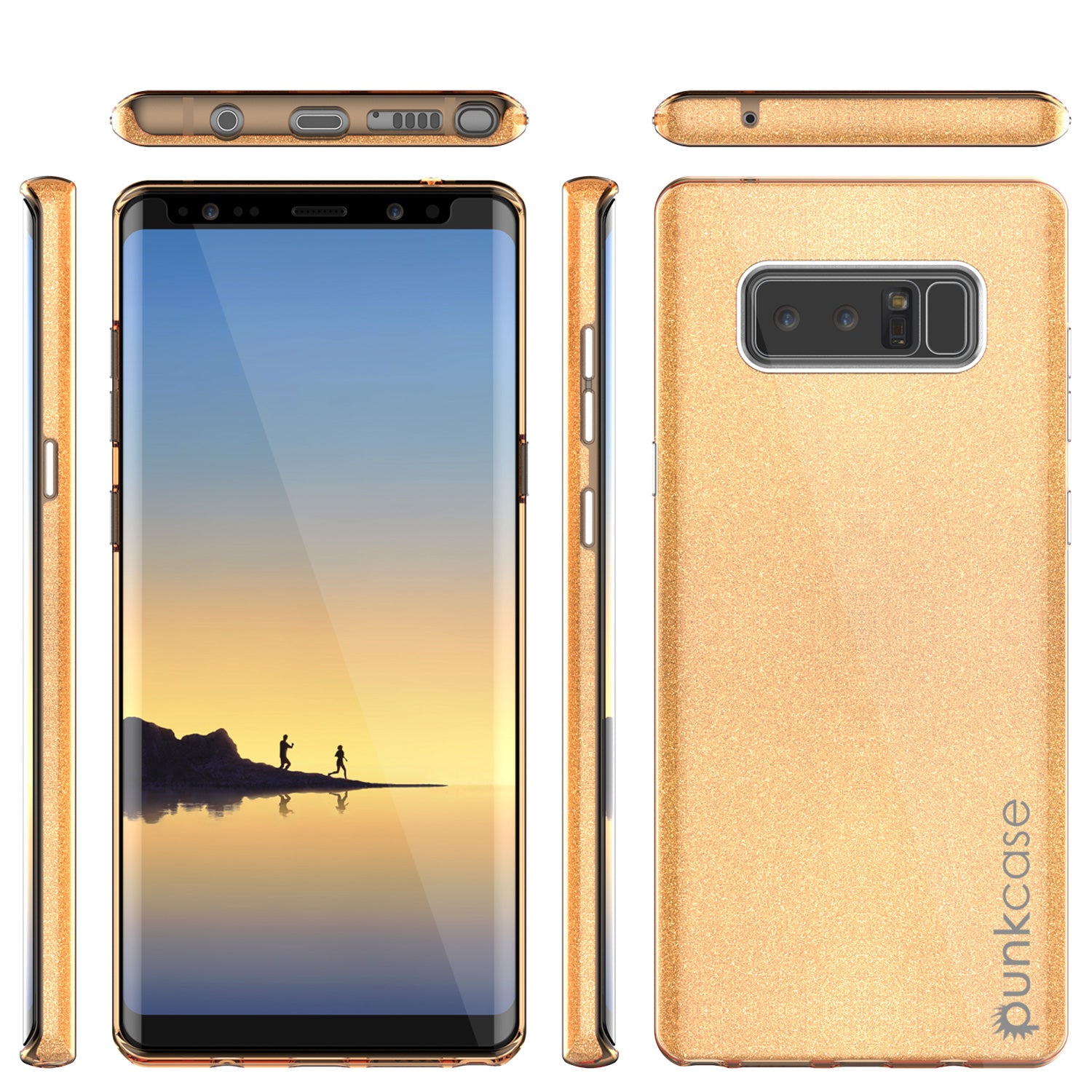Galaxy Note 8  Punkcase Galactic 2.0 Series Ultra Slim Case [Gold]