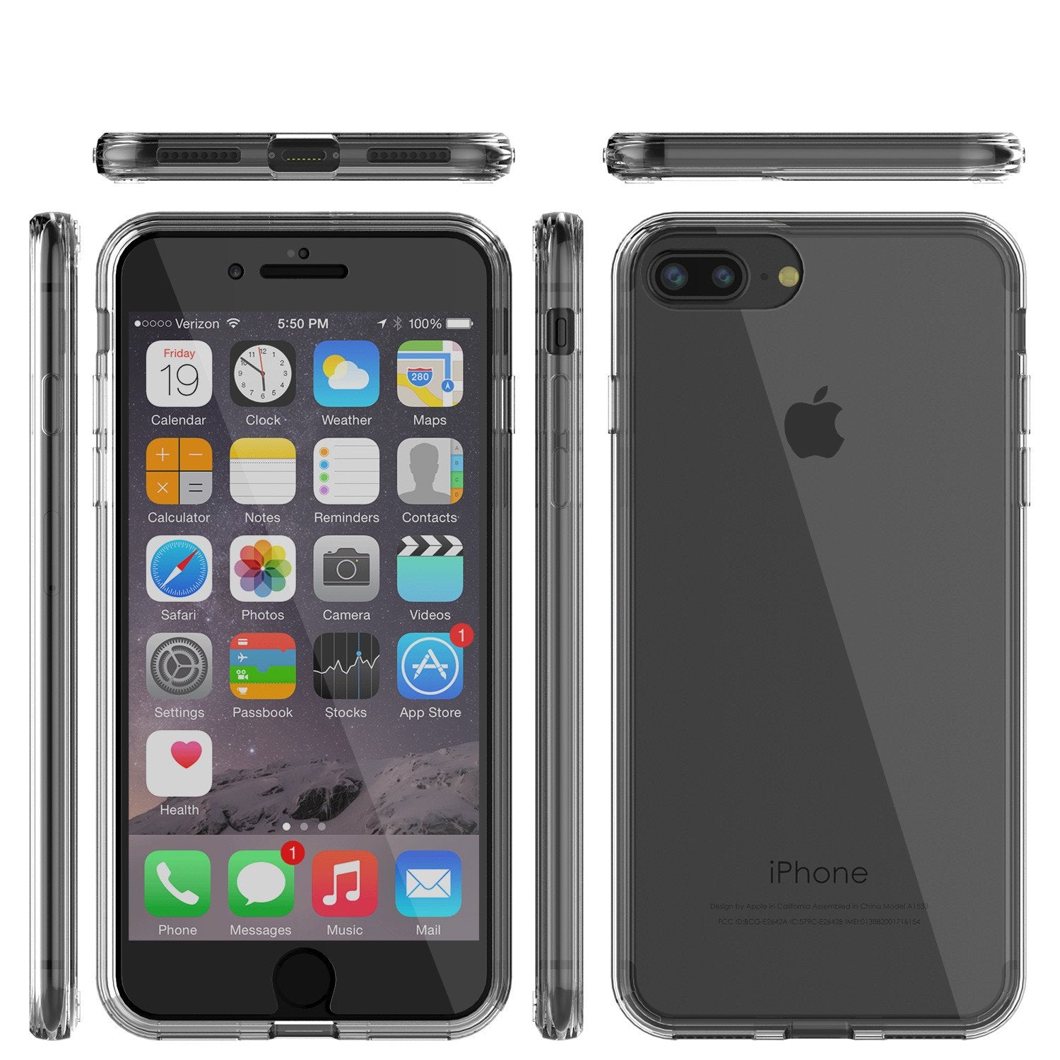 iPhone 8 Case Punkcase® LUCID 2.0 Clear Series Series w/ PUNK SHIELD Screen Protector | Ultra Fit