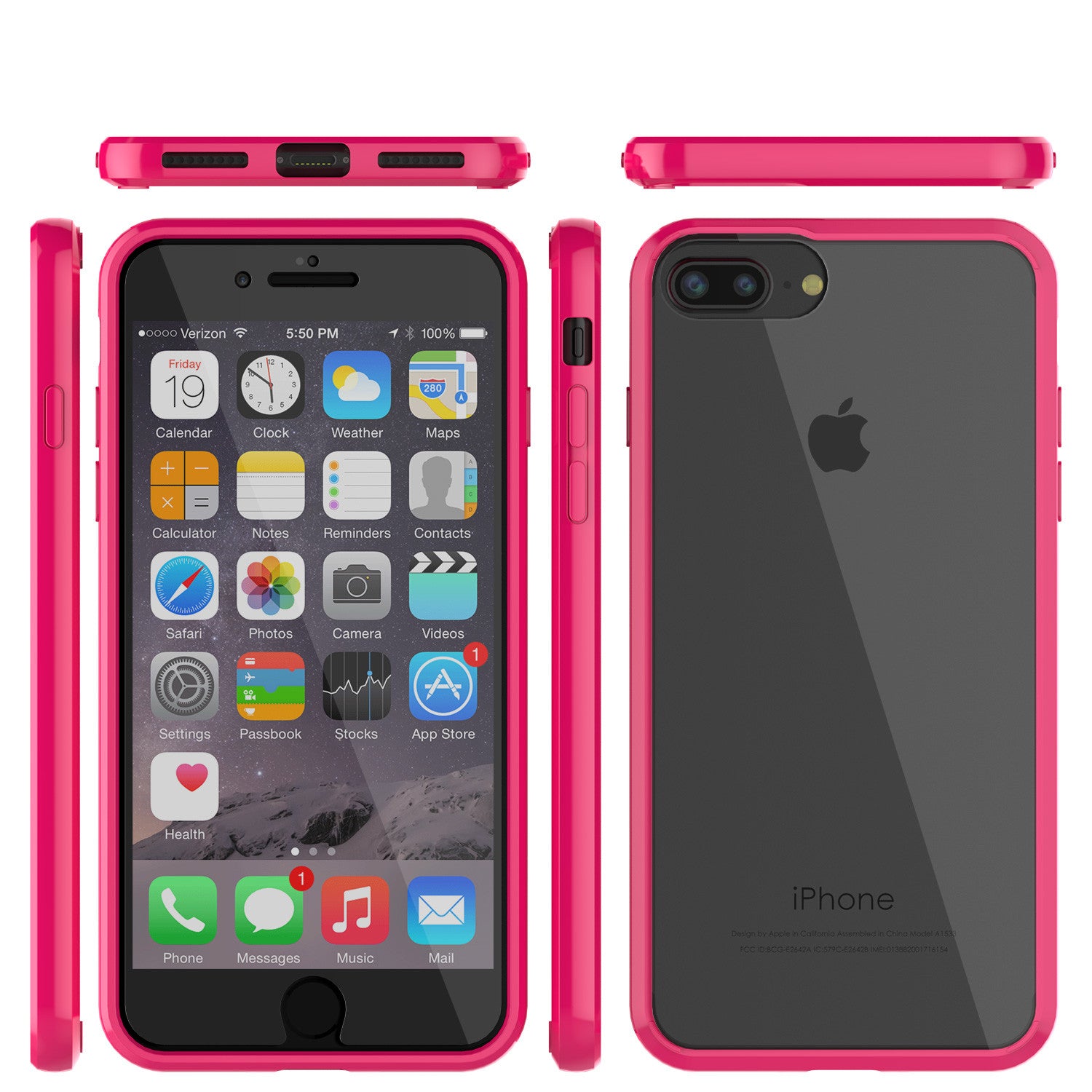 iPhone 7 Case Punkcase® LUCID 2.0 Pink Series w/ PUNK SHIELD Screen Protector | Ultra Fit