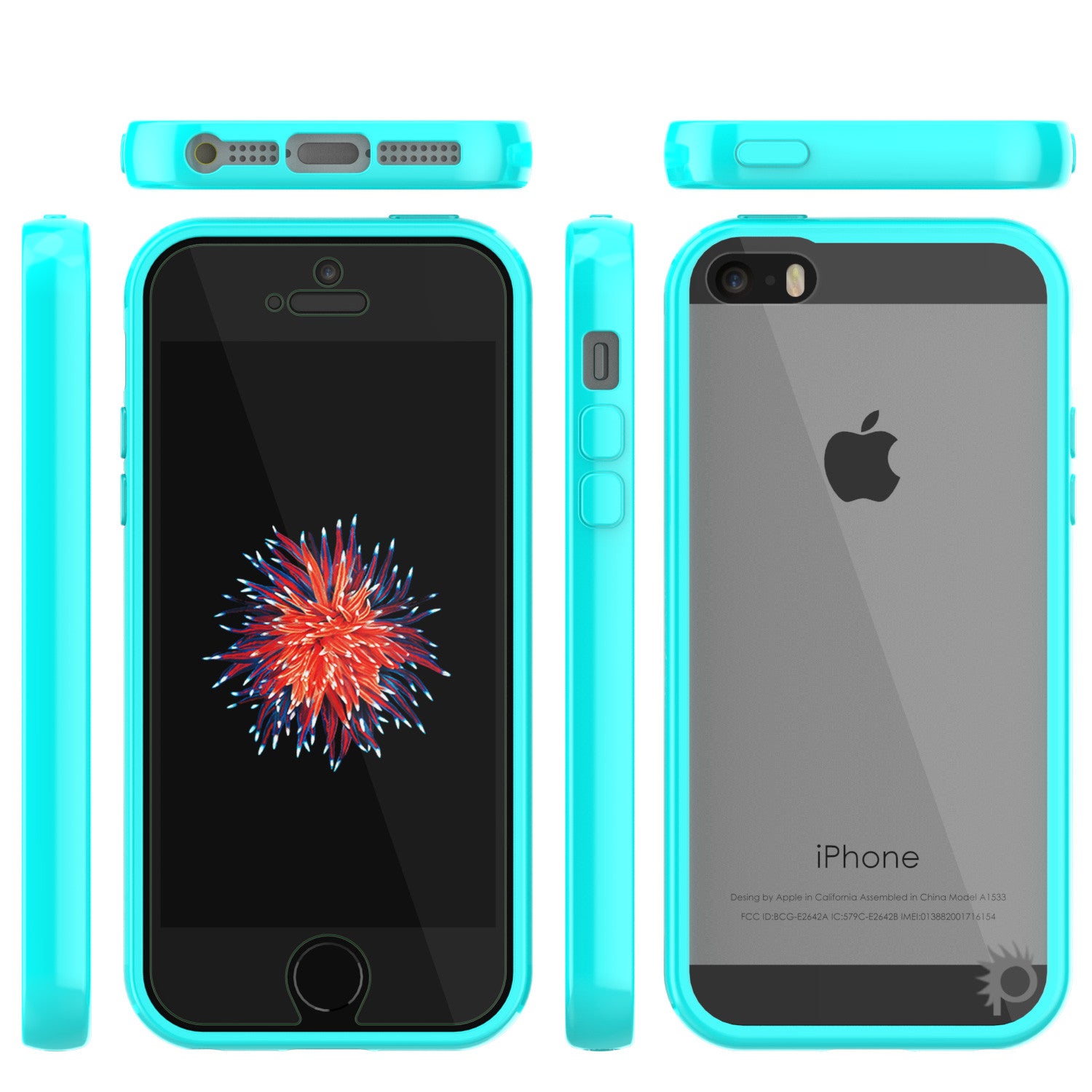 iPhone SE/5S/5 Case Punkcase® LUCID 2.0 Teal Series w/ PUNK SHIELD Screen Protector | Ultra Fit