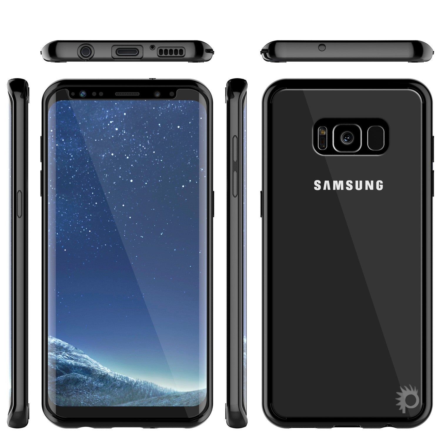 S8 Plus Case Punkcase® LUCID 2.0 Black Series w/ PUNK SHIELD Screen Protector | Ultra Fit