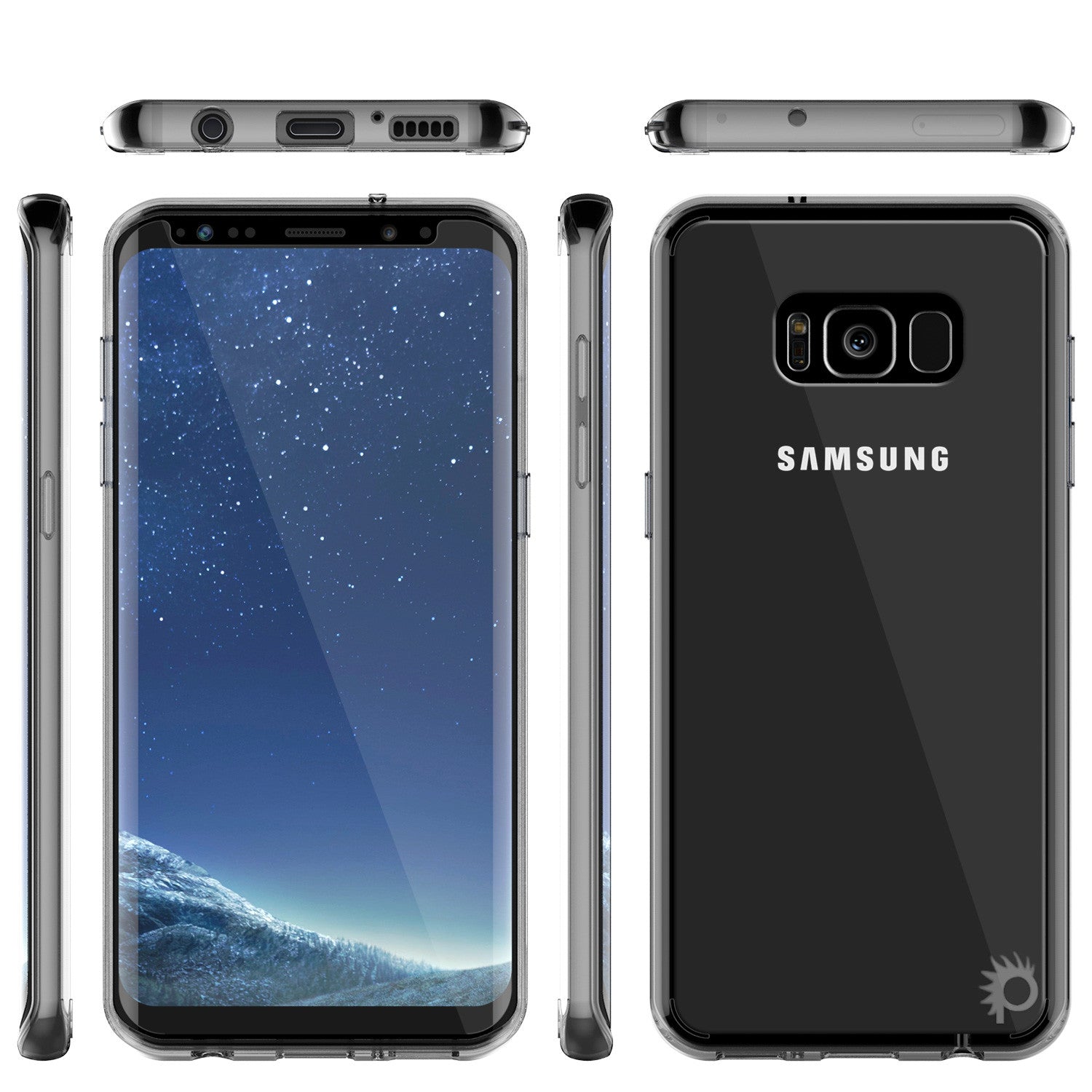 S8 Case Punkcase® LUCID 2.0 Clear Series w/ PUNK SHIELD Screen Protector | Ultra Fit