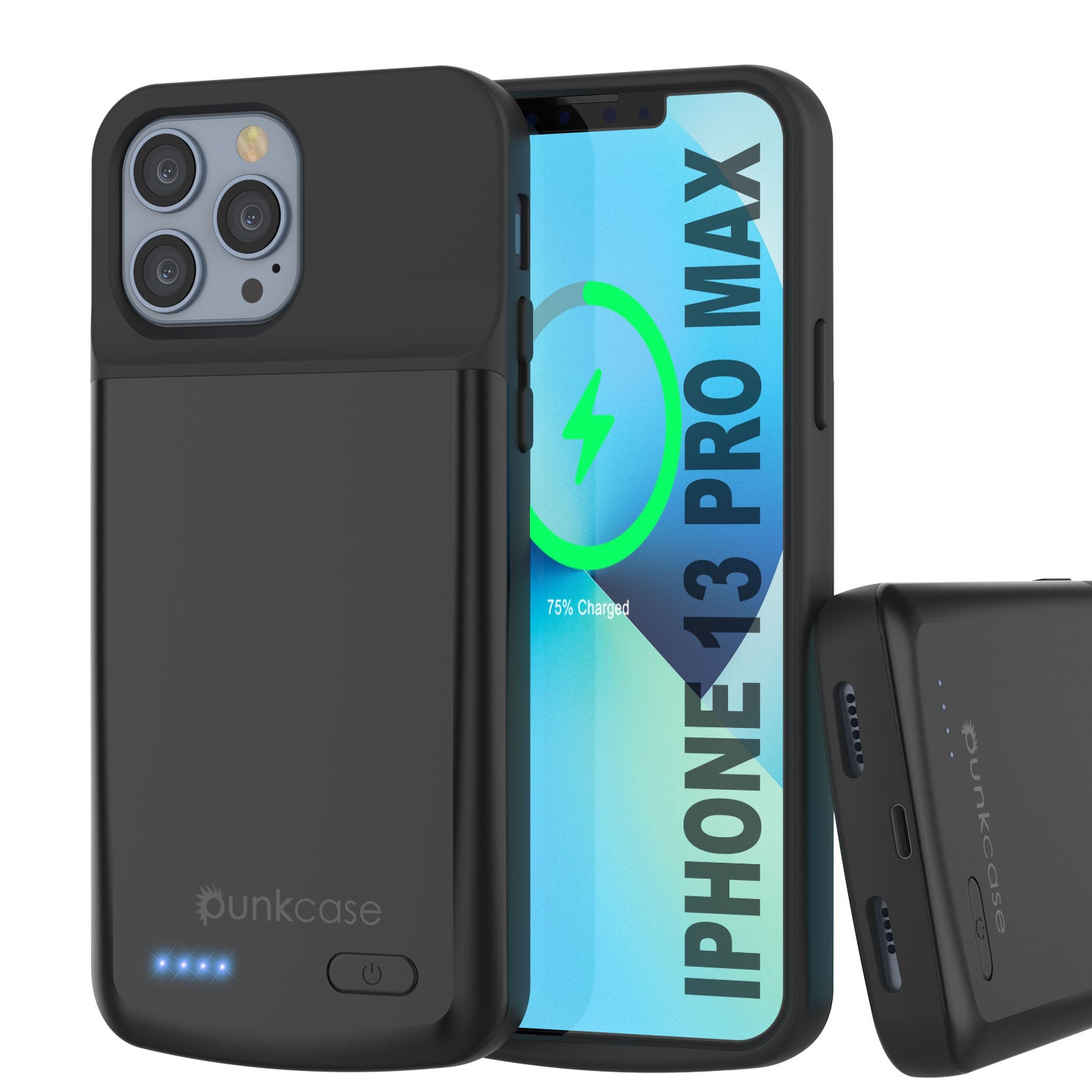 iPhone 13 Pro Max Battery Case, PunkJuice 4800mAH Fast iPhone 13 Pro Max Battery Case, PunkJuice 4800mAH Fast