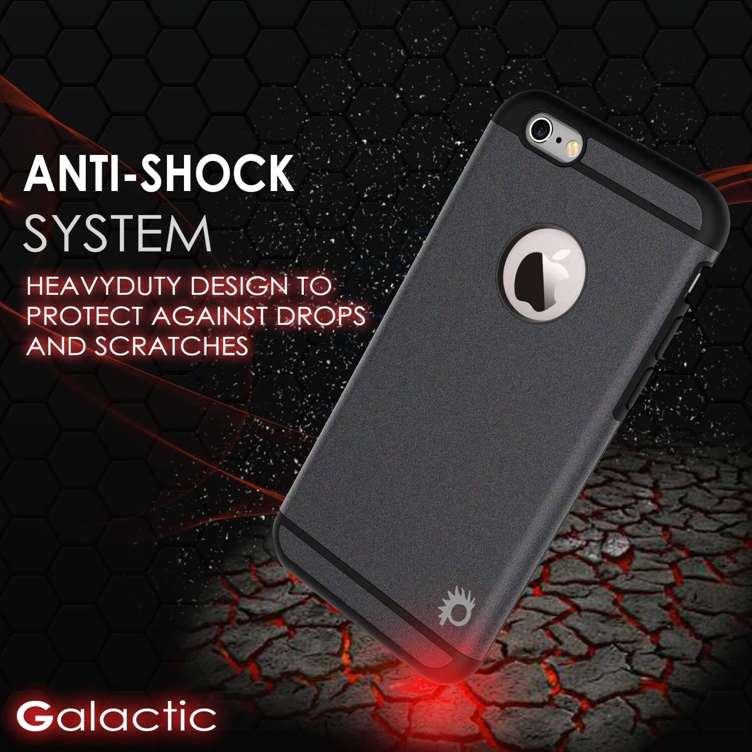 iPhone 5s/5/SE Case PunkCase Galactic Black Series Slim w/ Tempered Glass | Lifetime Warranty