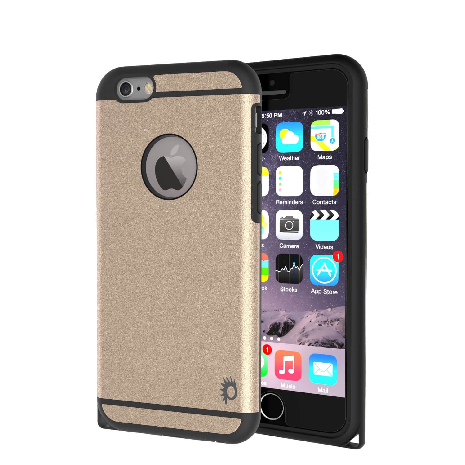 iPhone 6s Plus/6 Plus  Case PunkCase Galactic Gold Slim w/ Tempered Glass | Lifetime Warranty