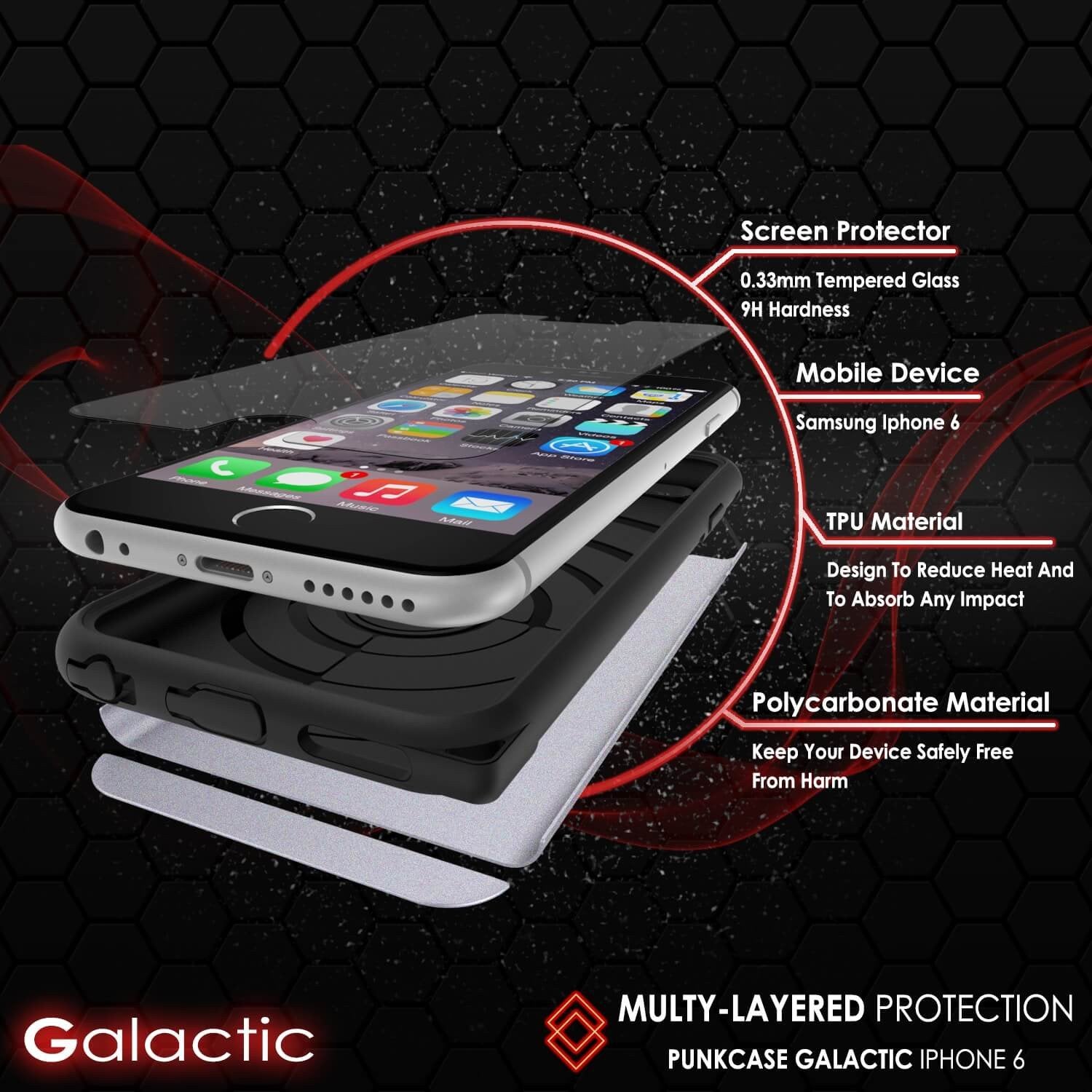 iPhone 5s/5/SE Case PunkCase Galactic SIlver Series Slim w/ Tempered Glass | Lifetime Warranty