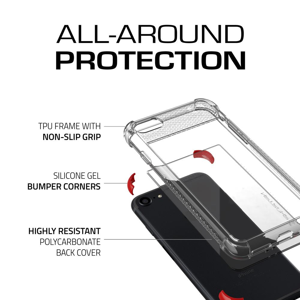 iPhone  8 Case, Ghostek Covert 2 Series for iPhone  8 Protective Case [RED]