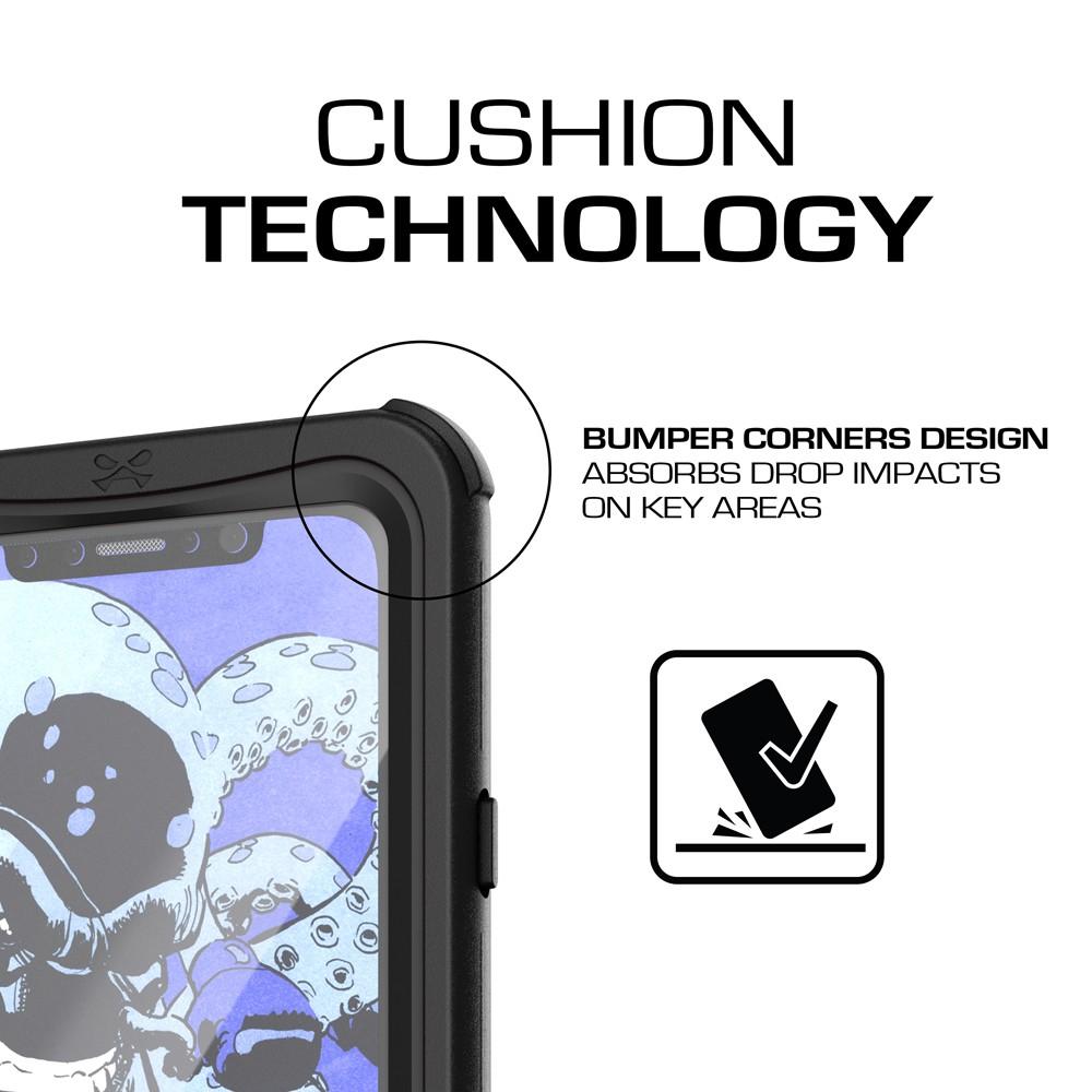 iPhone X  Case ,Ghostek Nautical Series  for iPhone X Rugged Heavy Duty Case |  BLACK