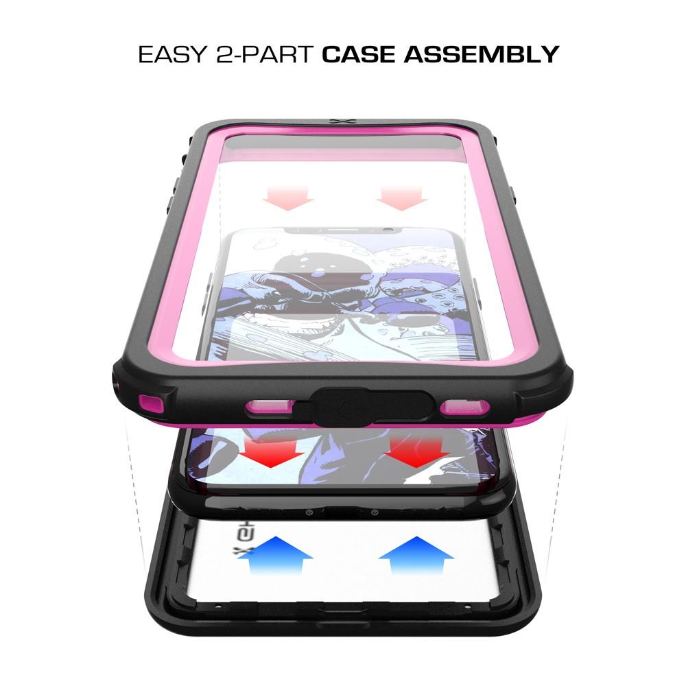 iPhone X  Case ,Ghostek Nautical Series  for iPhone X Rugged Heavy Duty Case | PINK