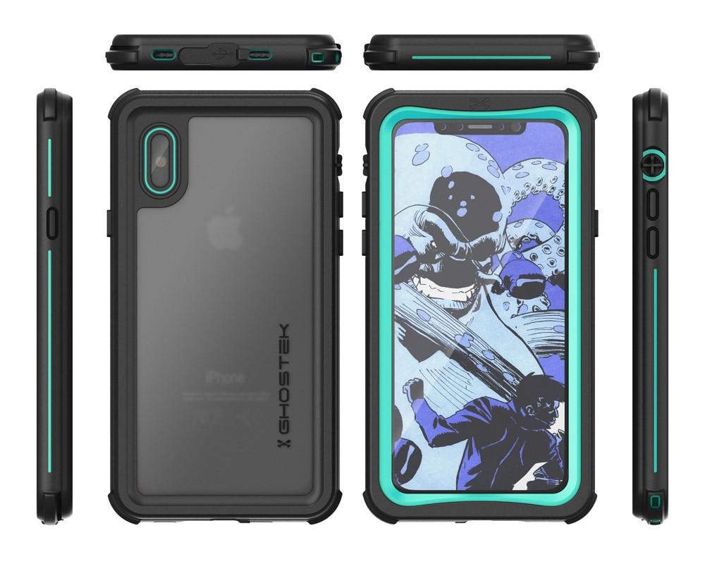 iPhone X  Case ,Ghostek Nautical Series  for iPhone X Rugged Heavy Duty Case |  TEAL