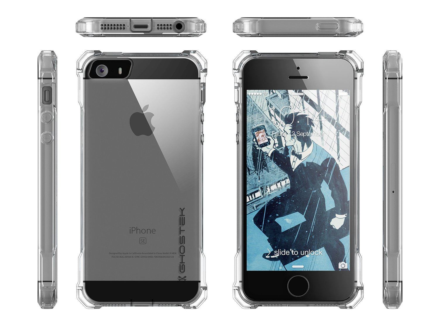 iPhone SE Case Ghostek® Covert Clear, Premium Impact Protective Armor | Lifetime Warranty Exchange