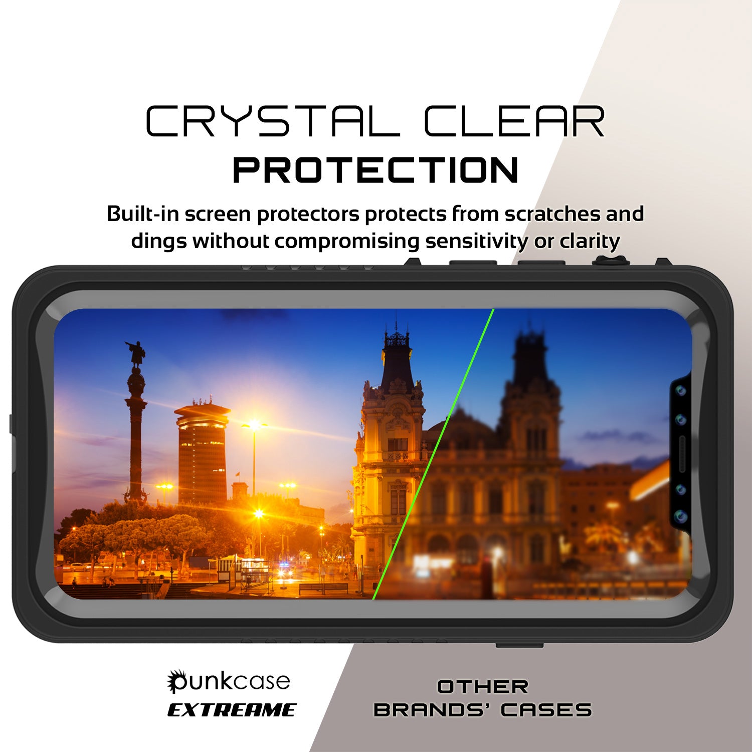 iPhone X Case, Punkcase [Extreme Series] [Slim Fit] [IP68 Certified] [BLACK]