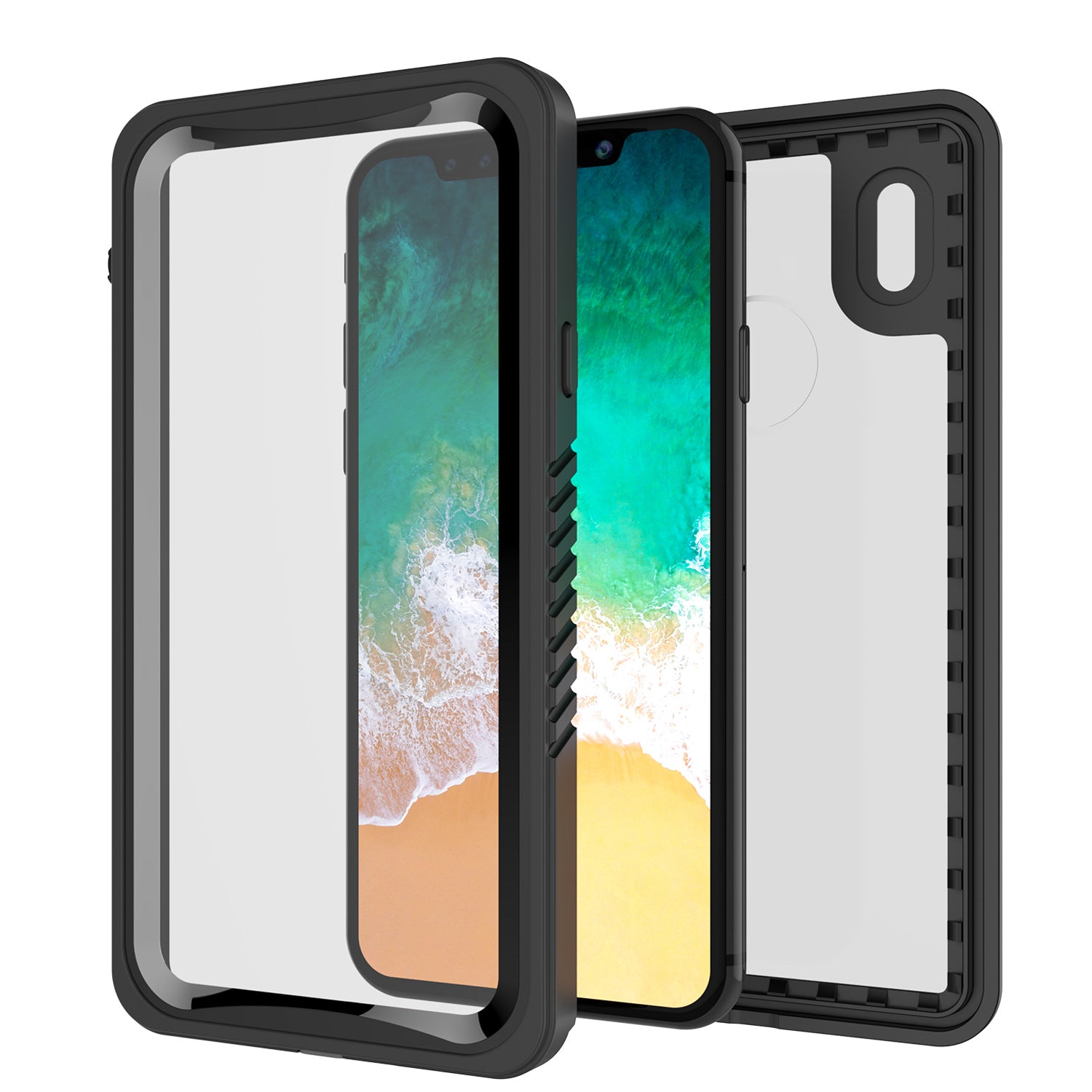 iPhone X Case, Punkcase [Extreme Series] [Slim Fit] [IP68 Certified] [BLACK]