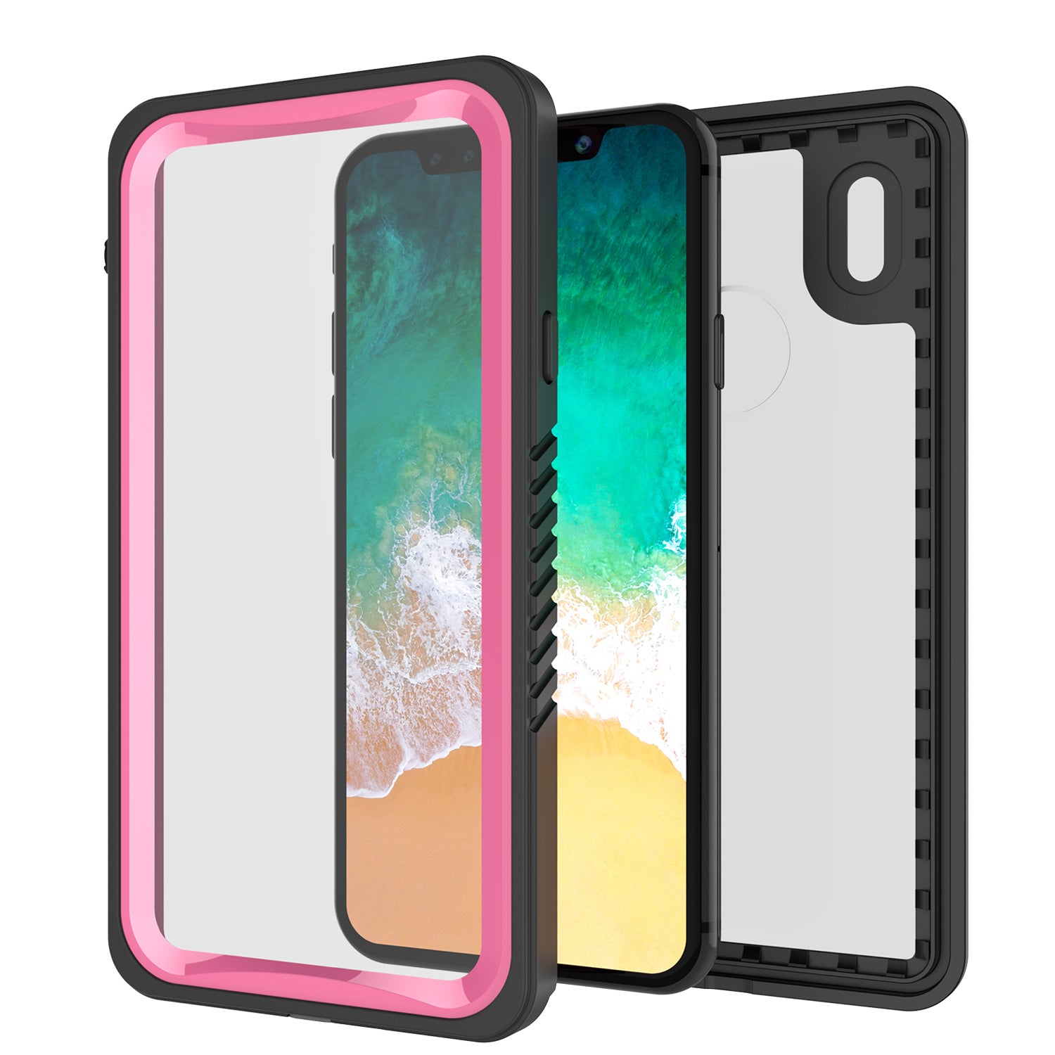 iPhone X Case, Punkcase [Extreme Series] [Slim Fit] [IP68 Certified] [Pink]