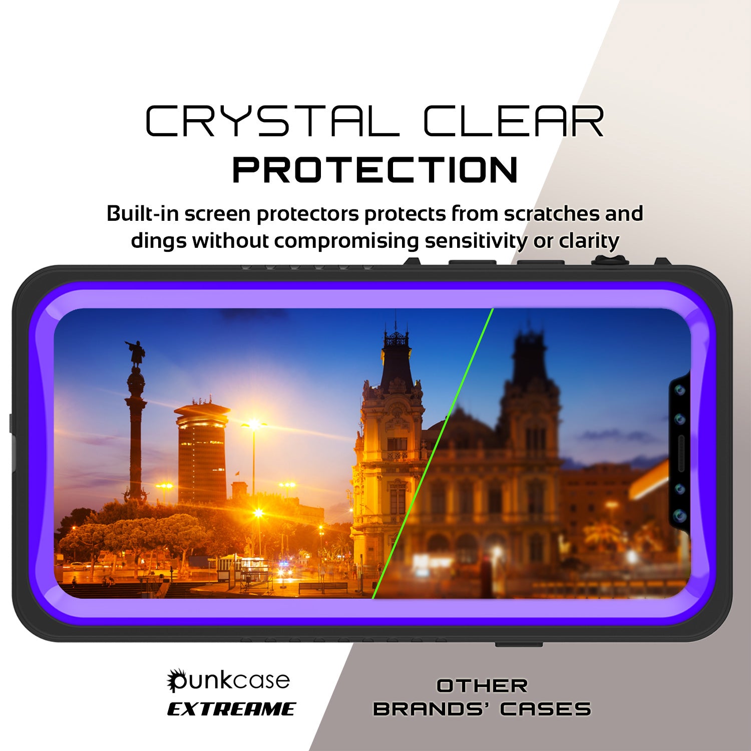 iPhone X Case, Punkcase [Extreme Series] [Slim Fit] [IP68 Certified] [Purple]