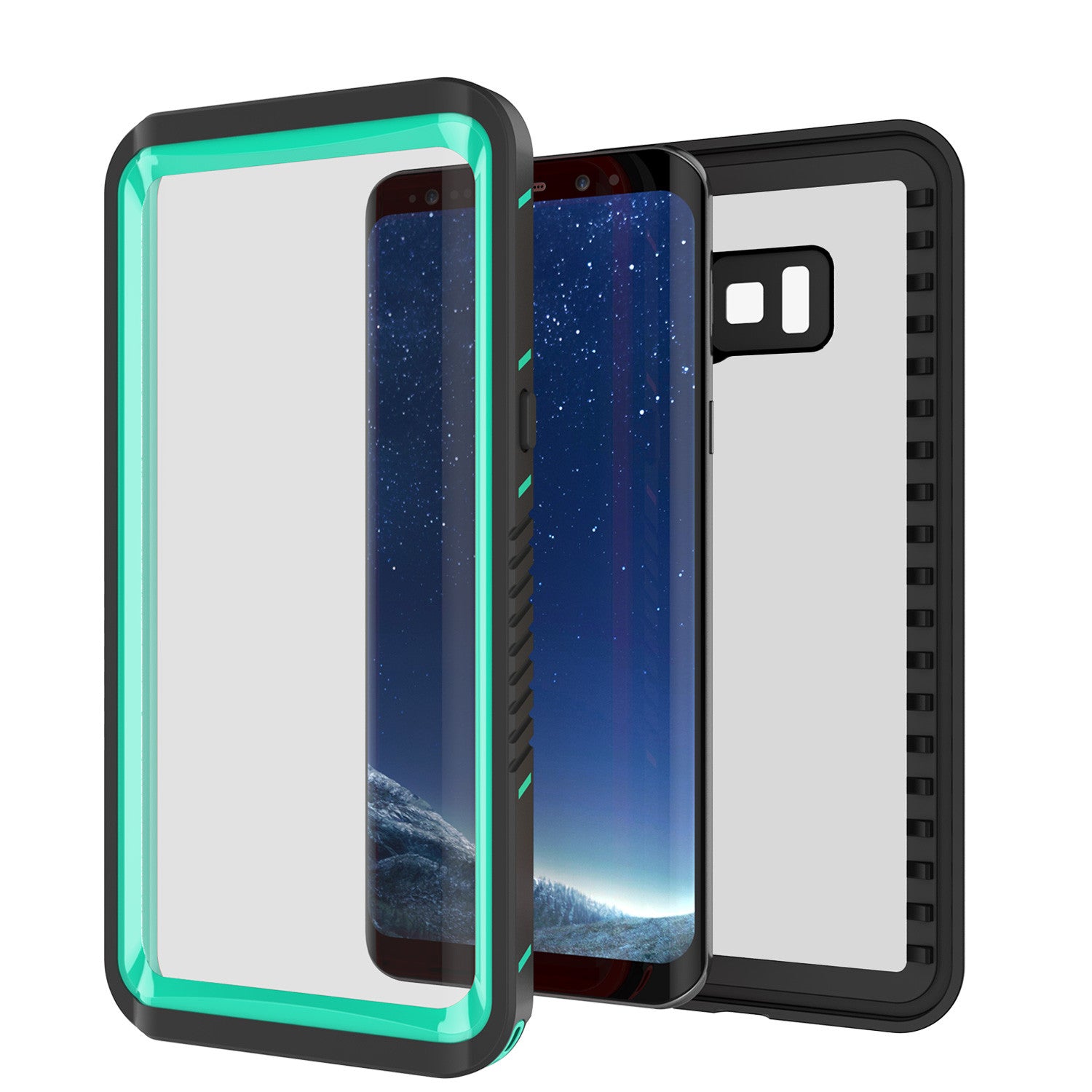 Galaxy S8 Waterproof Case, Punkcase [Extreme Series] Slim Fit with Built In Screen Protector for Samsung Galaxy S8 [Teal]