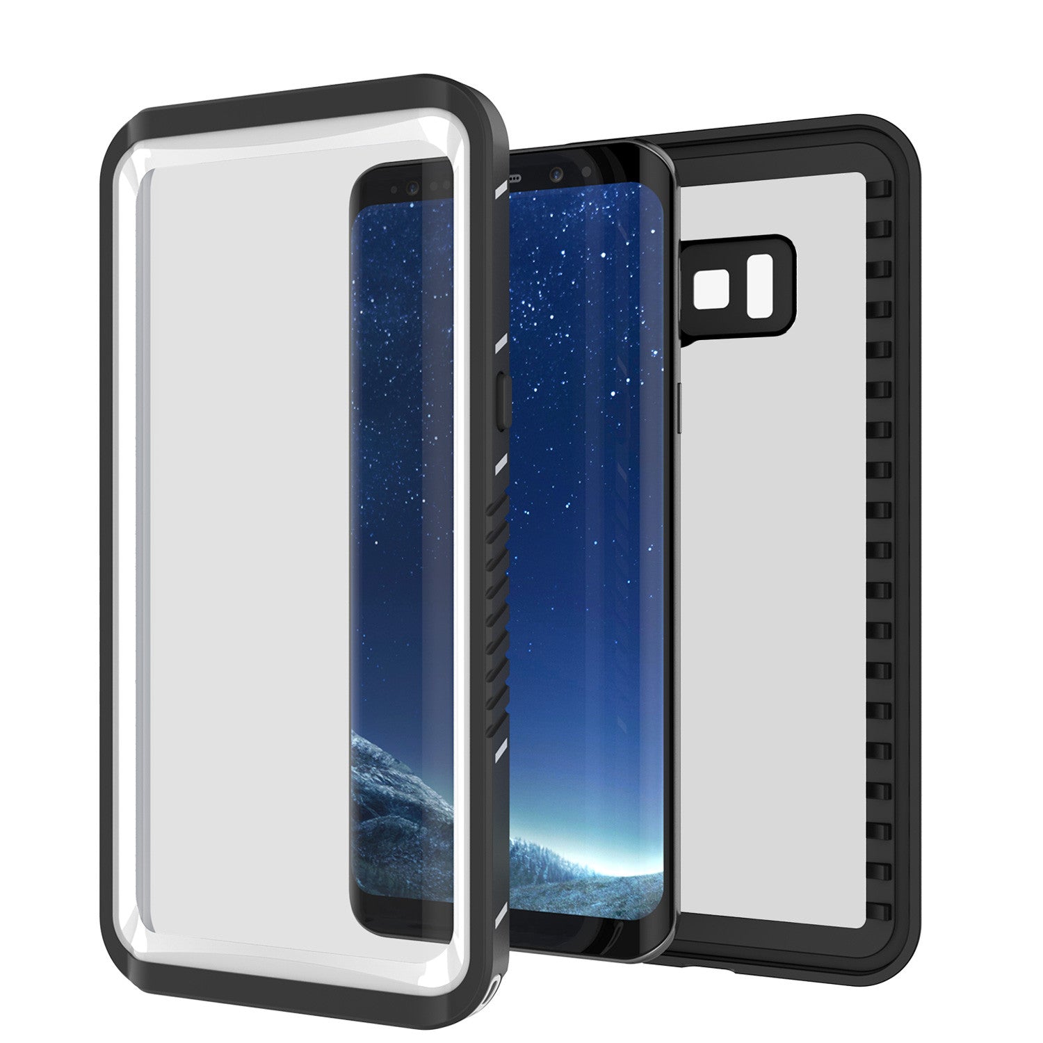 Galaxy S8 Waterproof Case, Punkcase [Extreme Series] [Slim Fit] [IP68 Certified] [Shockproof] [Snowproof] [Dirproof] Armor Cover [White]