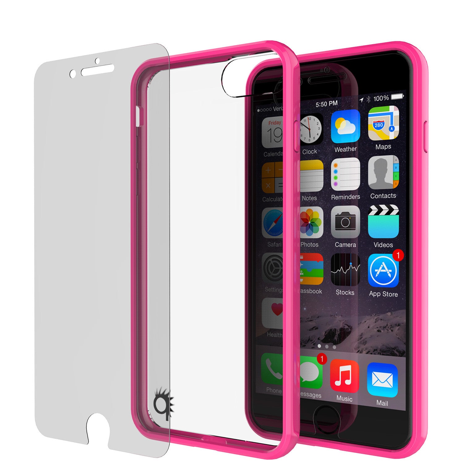 iPhone 7 Case Punkcase® LUCID 2.0 Pink Series w/ PUNK SHIELD Screen Protector | Ultra Fit