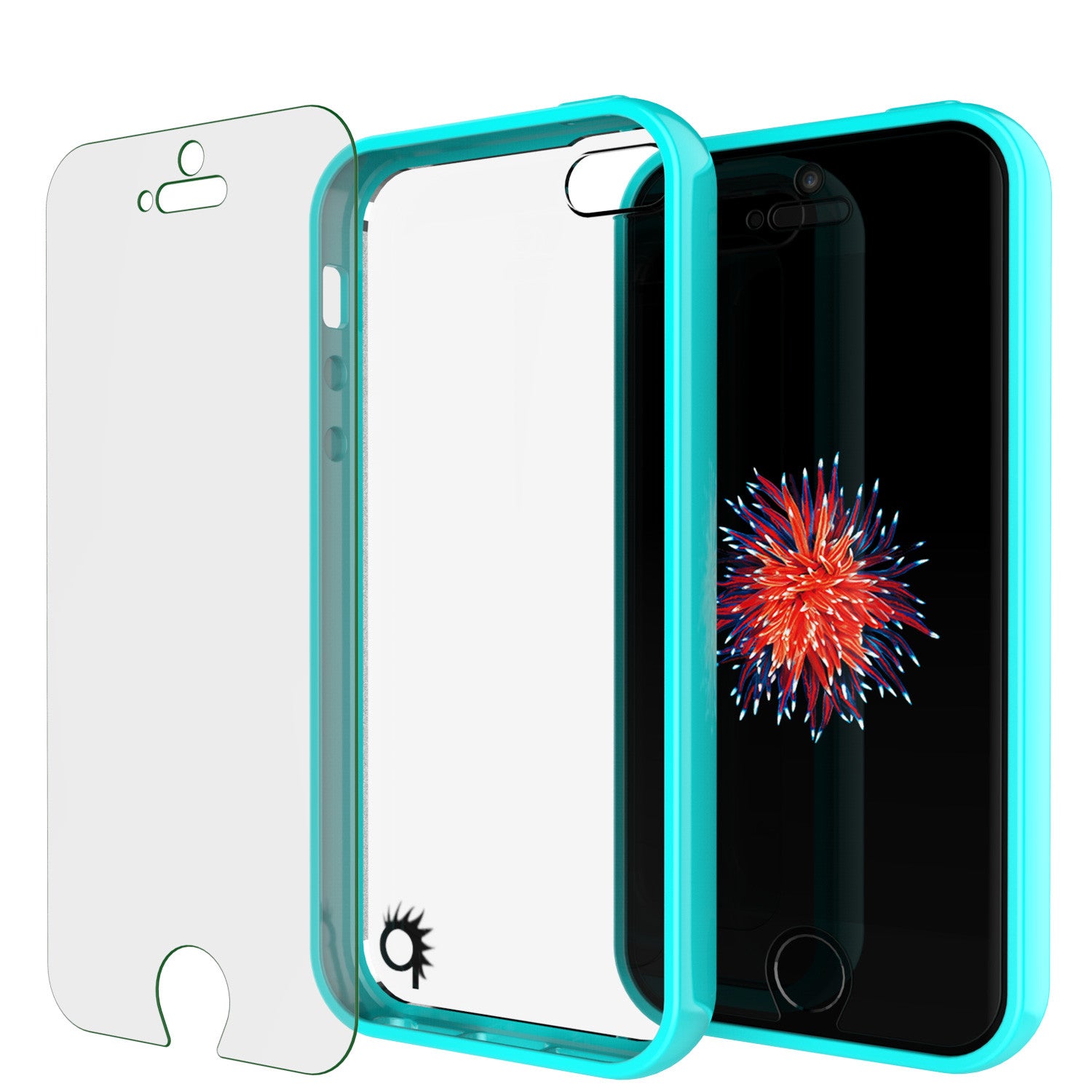 iPhone SE/5S/5 Case Punkcase LUCID 2.0 Teal Series w/ PUNK SHIELD Screen Protector | Ultra Fit, Teal iPhone SE/5S/5 Case Punkcase LUCID 2.0 Teal Series w/ PUNK SHIELD Screen Protector | Ultra Fit, Teal