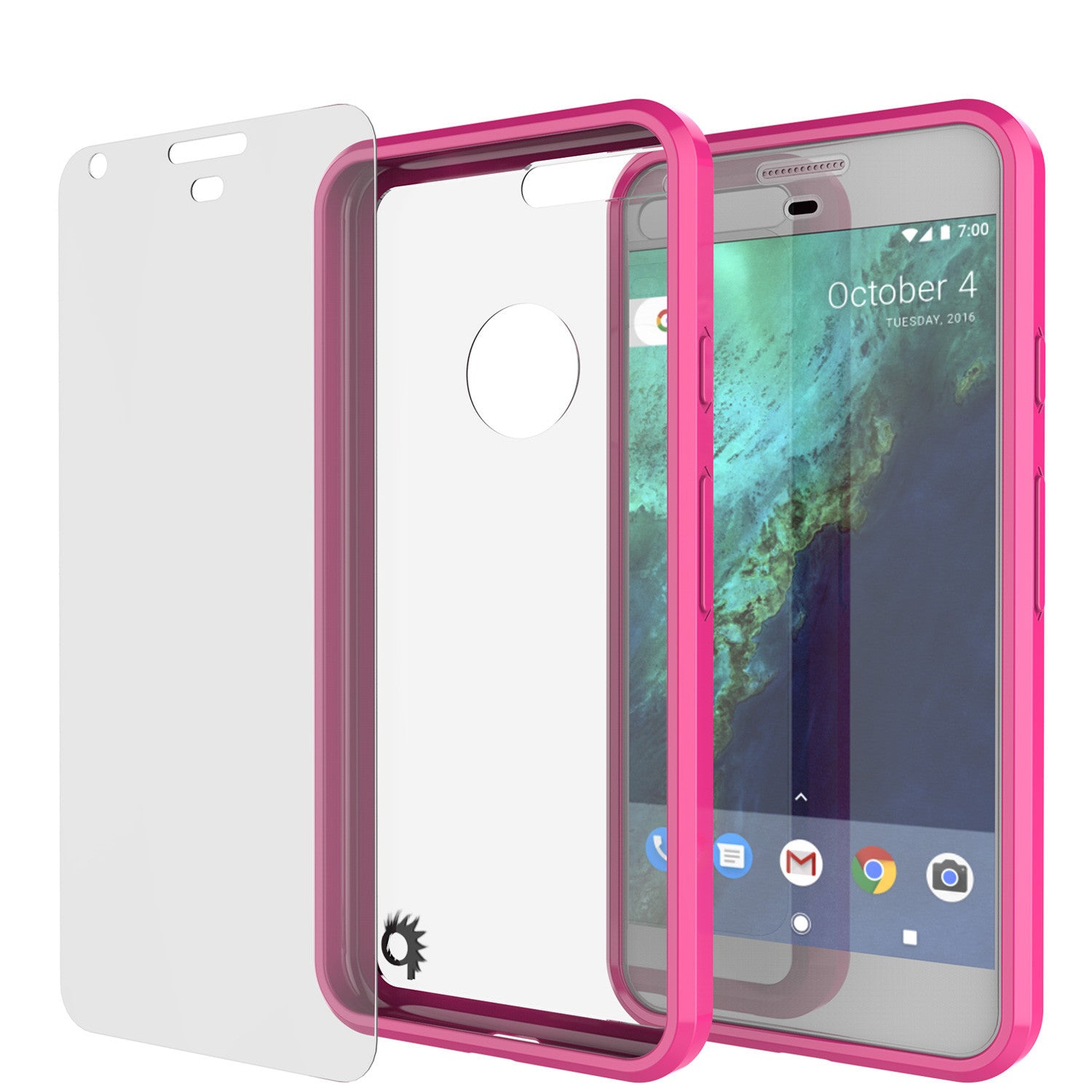 Google Pixel XL Case Punkcase® LUCID 2.0 Pink Series w/ PUNK SHIELD Glass Screen Protector | Ultra Fit