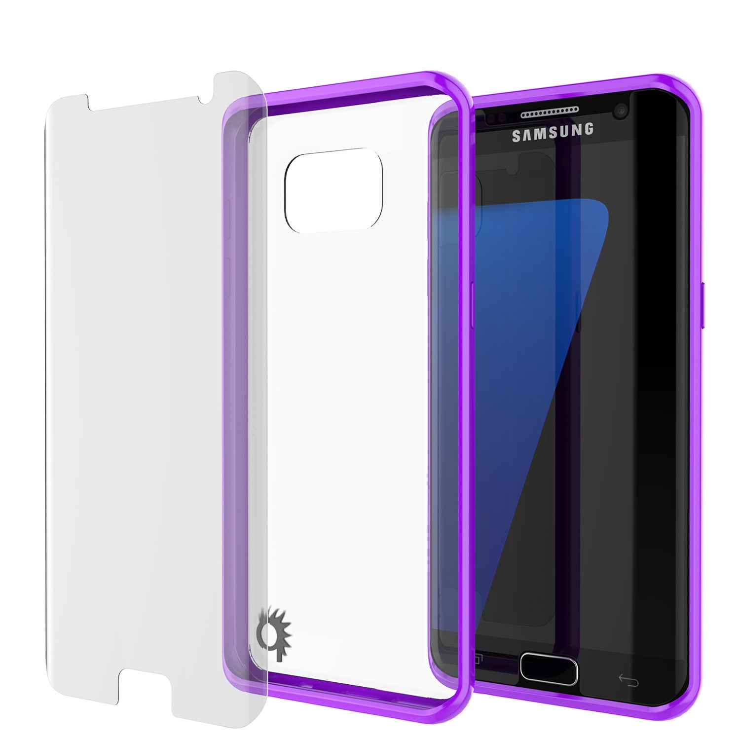 S7 Edge Case Punkcase® LUCID 2.0 Purple Series w/ PUNK SHIELD Screen Protector | Ultra Fit